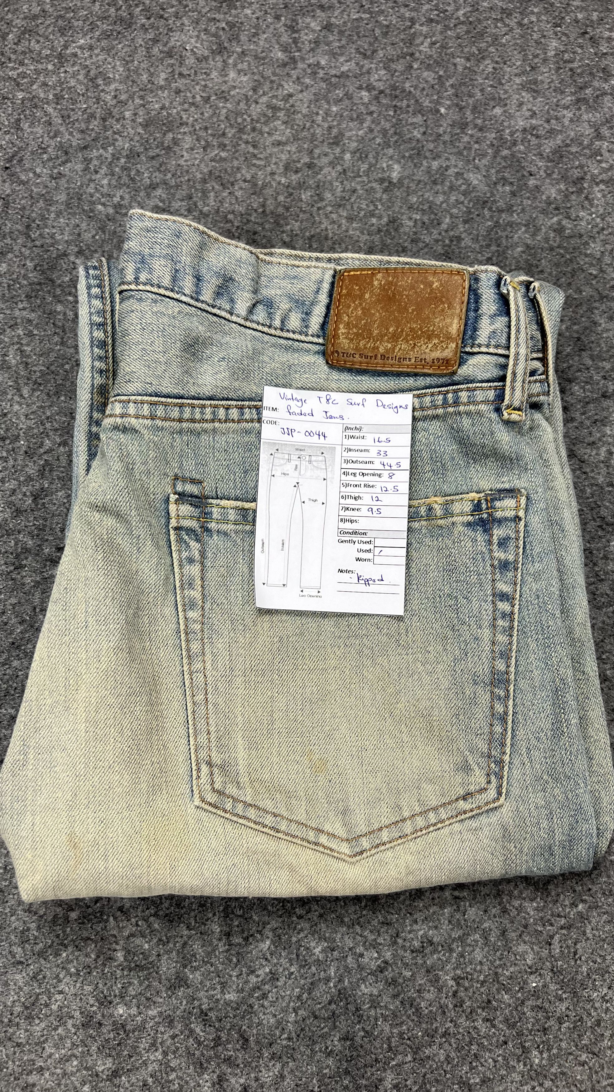 Vintage Ripped T&C Surf Jeans Size US 33 - 16 Thumbnail