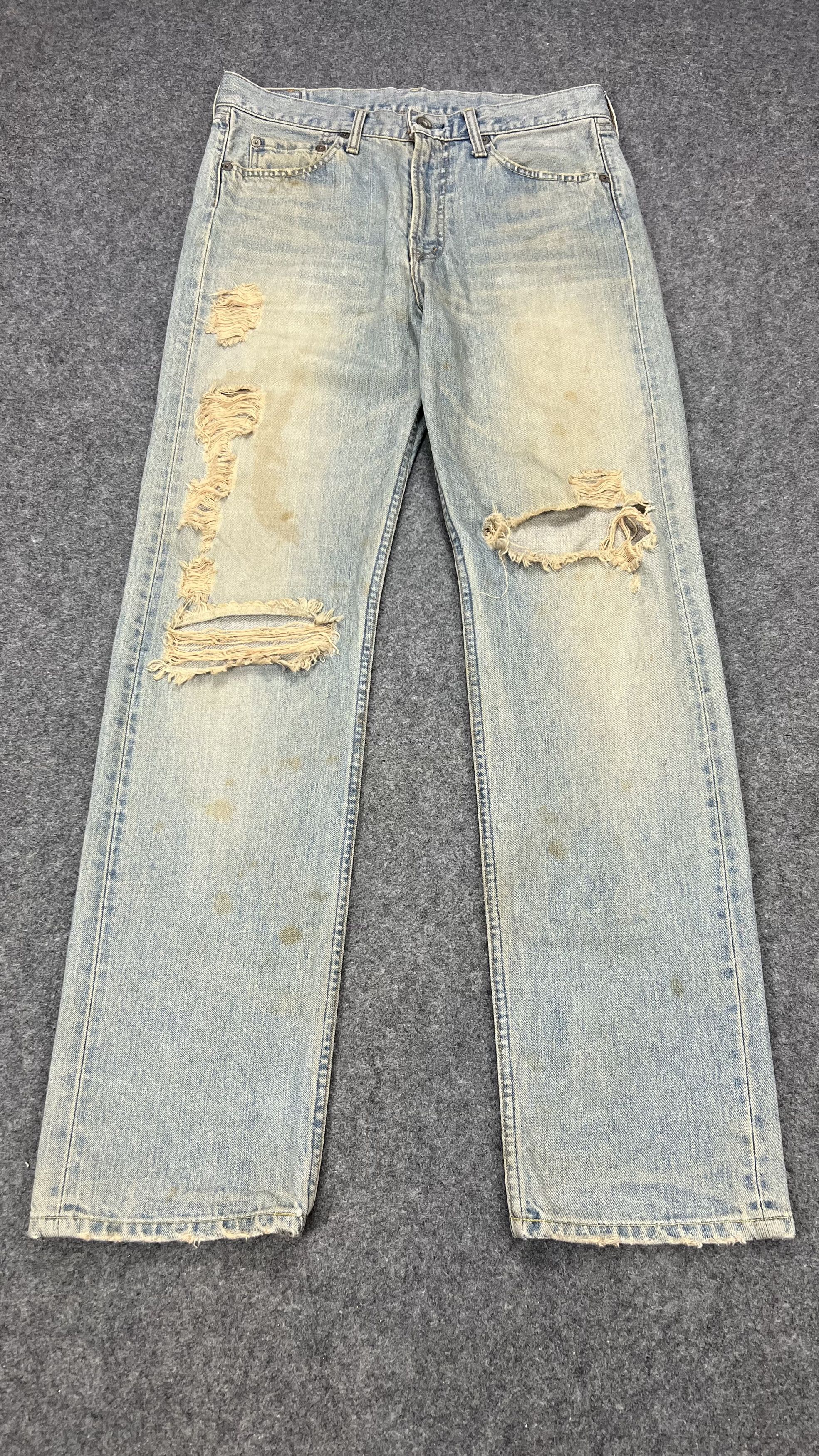 image of Avant Garde x If Six Was Nine Jeans Distressed T&c Surf in Blue, Men's (Size 33)