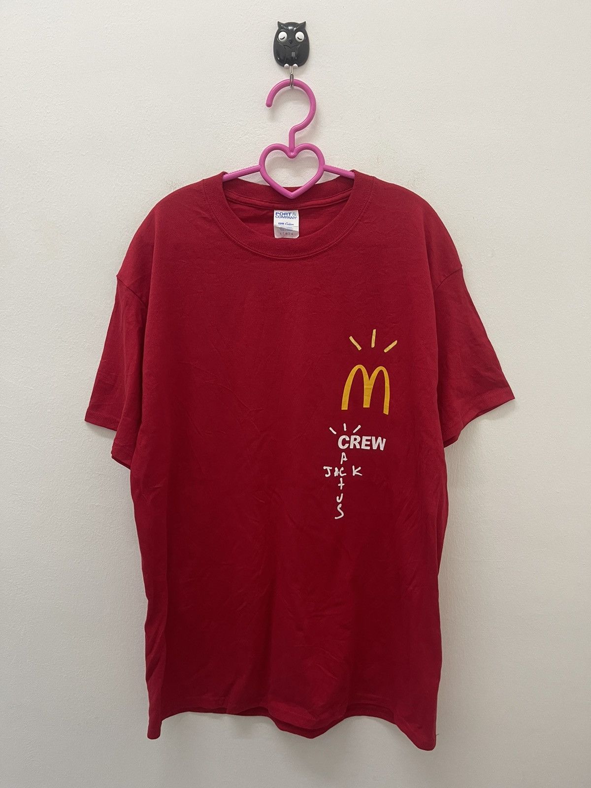 Travis Scott Rare Travis Scott McDonalds Cactus Jack Crew Tee Size US L / EU 52-54 / 3 - 1 Thumbnail