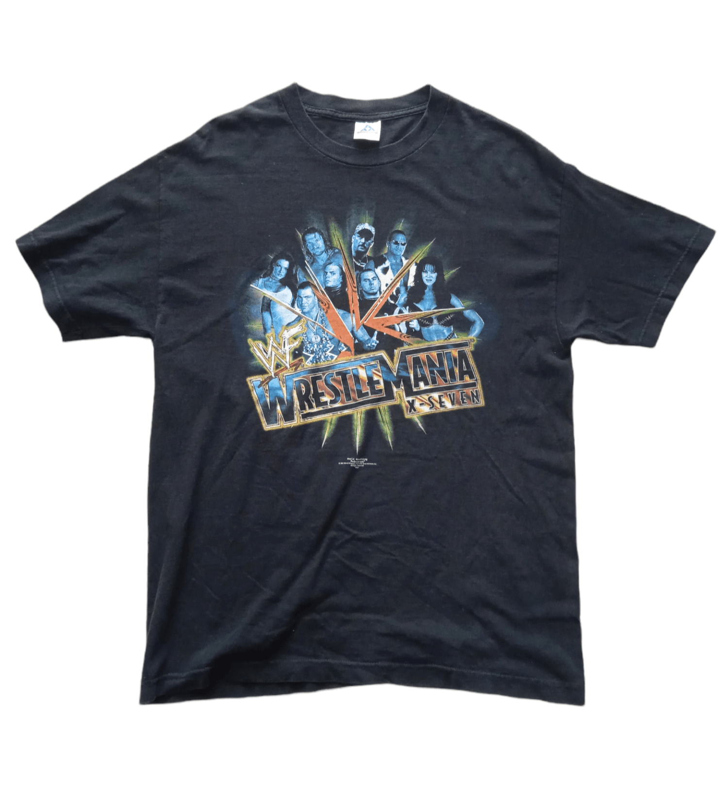 WWF Vintage 00s WWF Wrestlemania X7 PPV T-Shirt Y2K Size US L / EU 52-54 / 3 - 1 Thumbnail