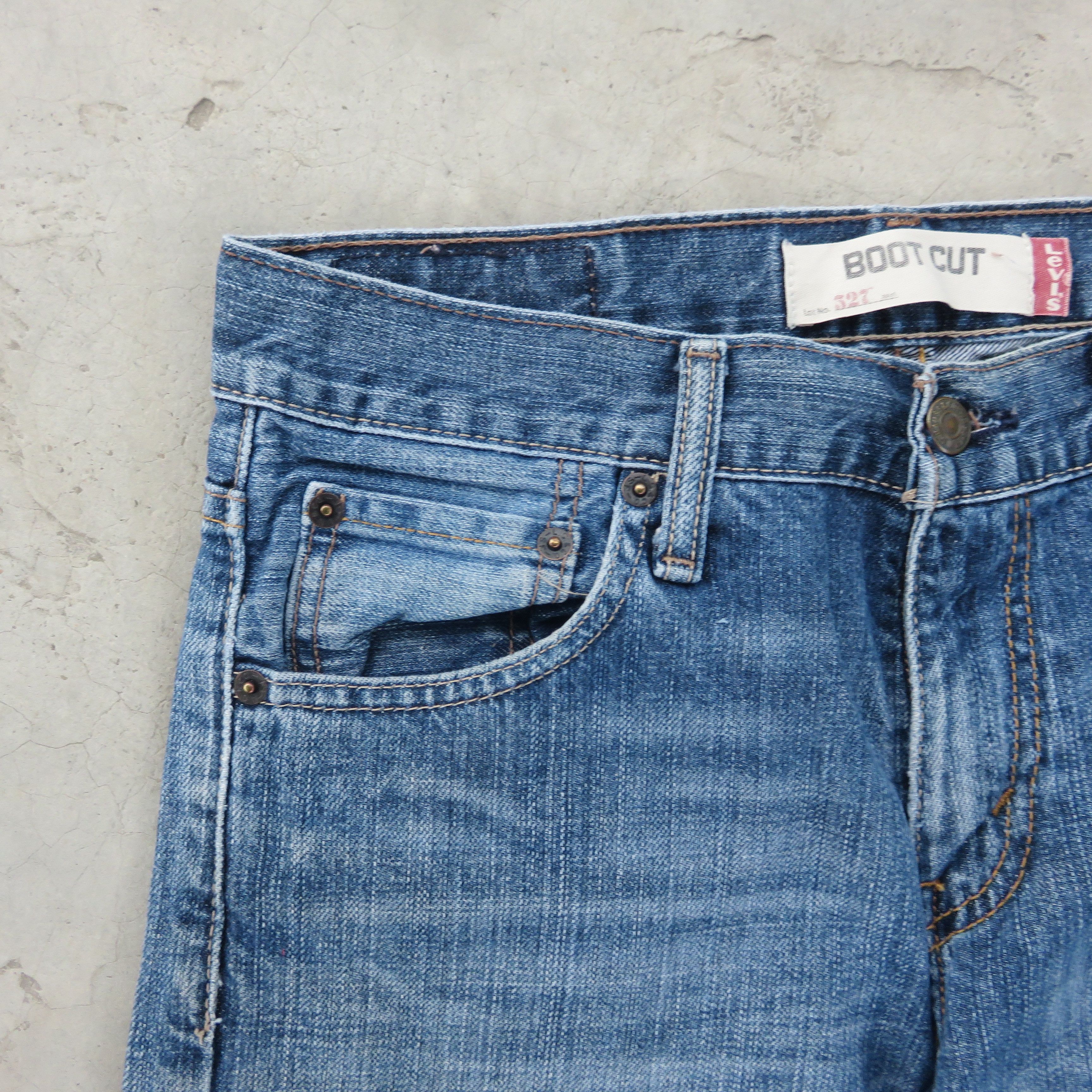 Levi's × Vintage Vintage Levis Bootcut Light Wash 527 Denim Jeans 29x30 Size US 29 - 6 Thumbnail