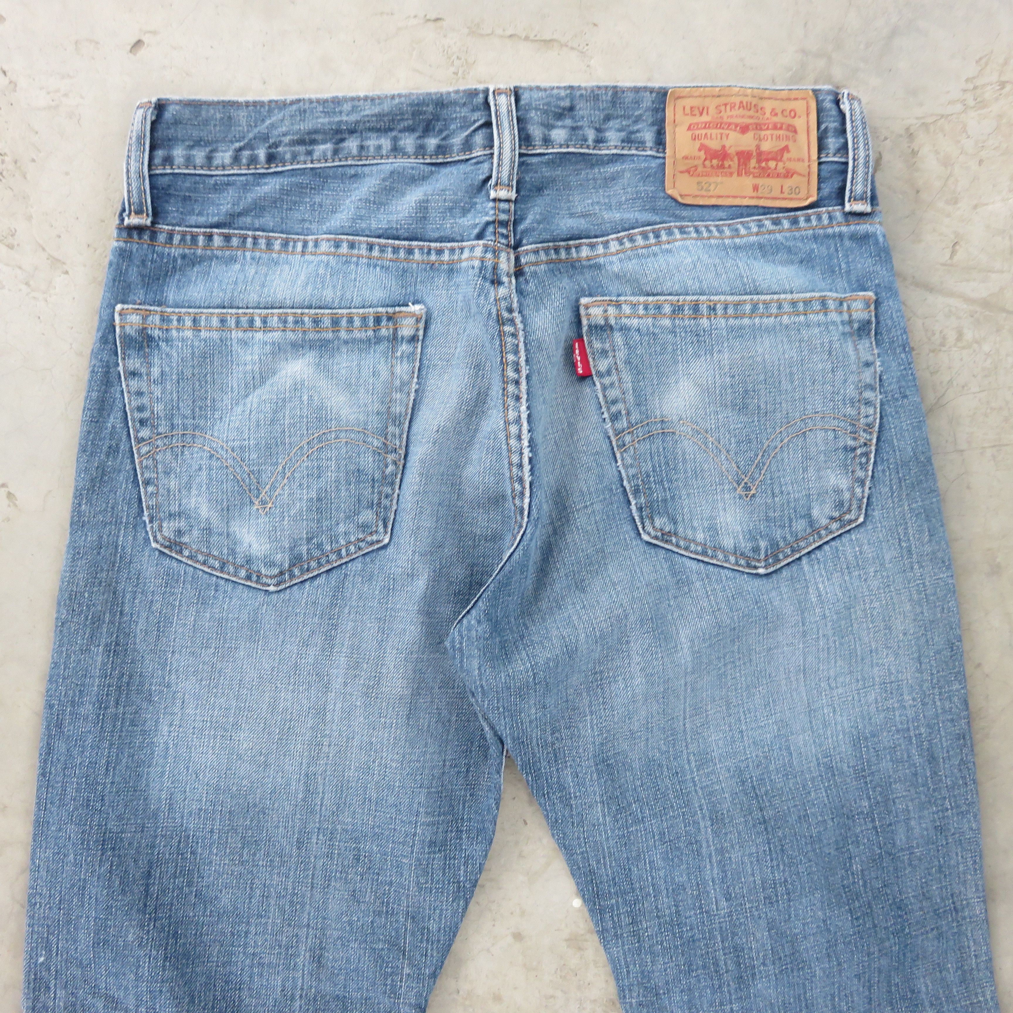Levi's × Vintage Vintage Levis Bootcut Light Wash 527 Denim Jeans 29x30 Size US 29 - 8 Thumbnail