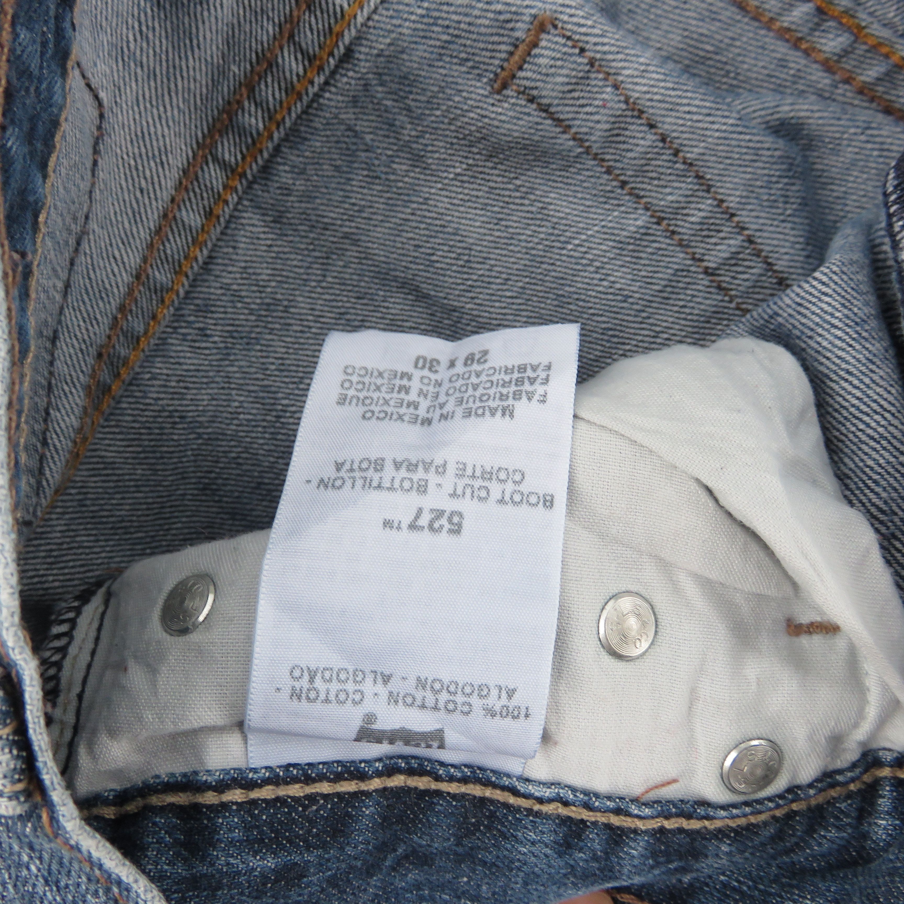 Levi's × Vintage Vintage Levis Bootcut Light Wash 527 Denim Jeans 29x30 Size US 29 - 11 Thumbnail