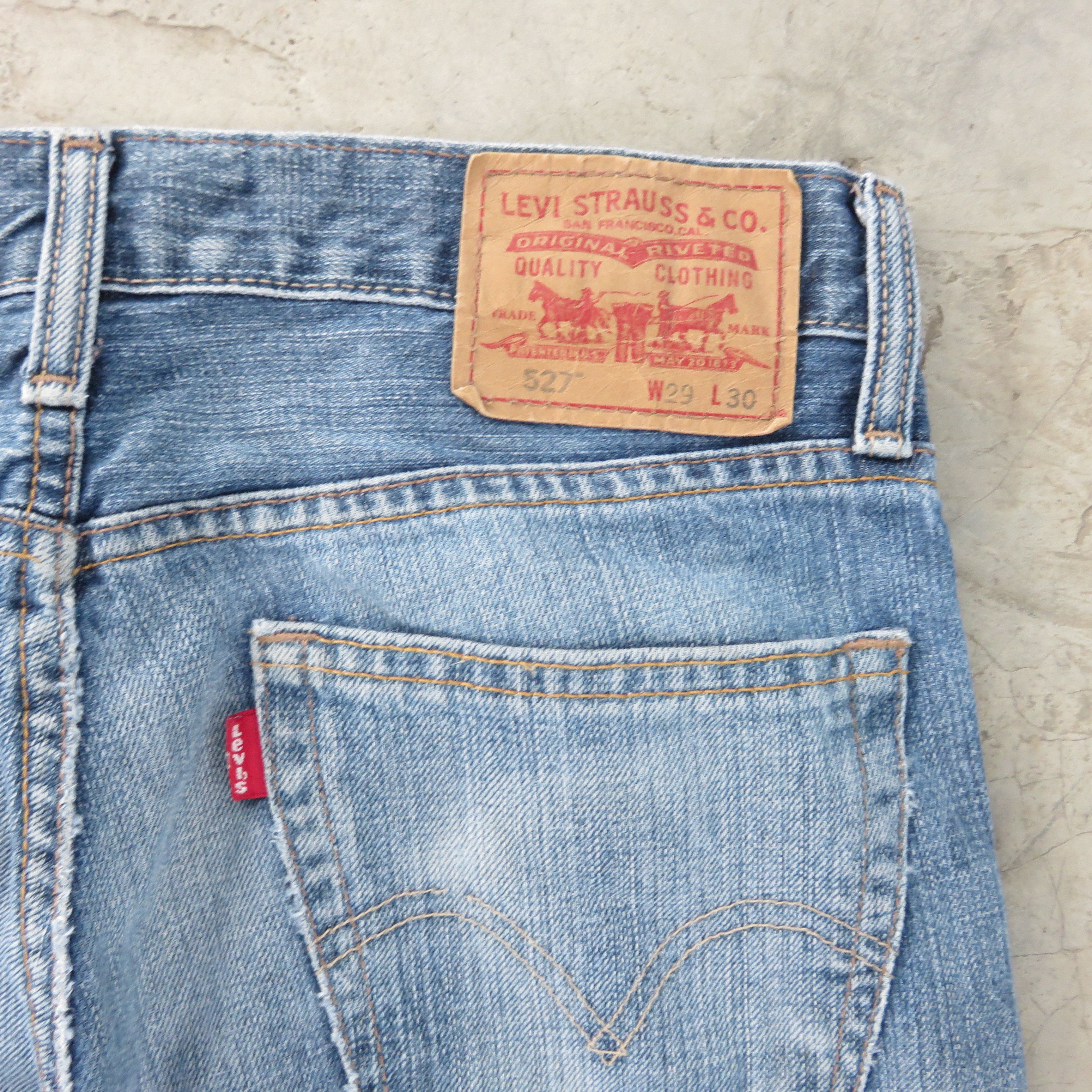 Levi's × Vintage Vintage Levis Bootcut Light Wash 527 Denim Jeans 29x30 Size US 29 - 9 Thumbnail