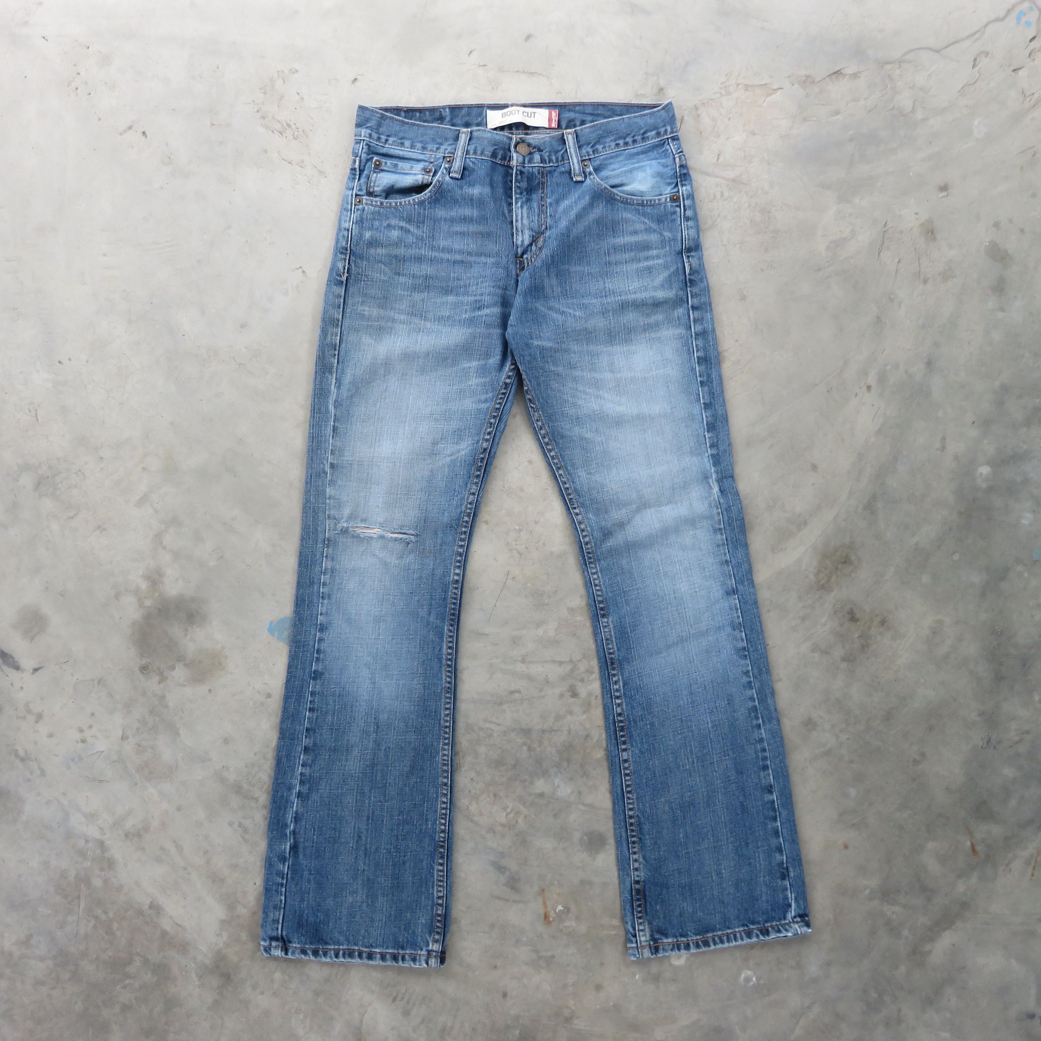 Levi's × Vintage Vintage Levis Bootcut Light Wash 527 Denim Jeans 29x30 Size US 29 - 1 Thumbnail