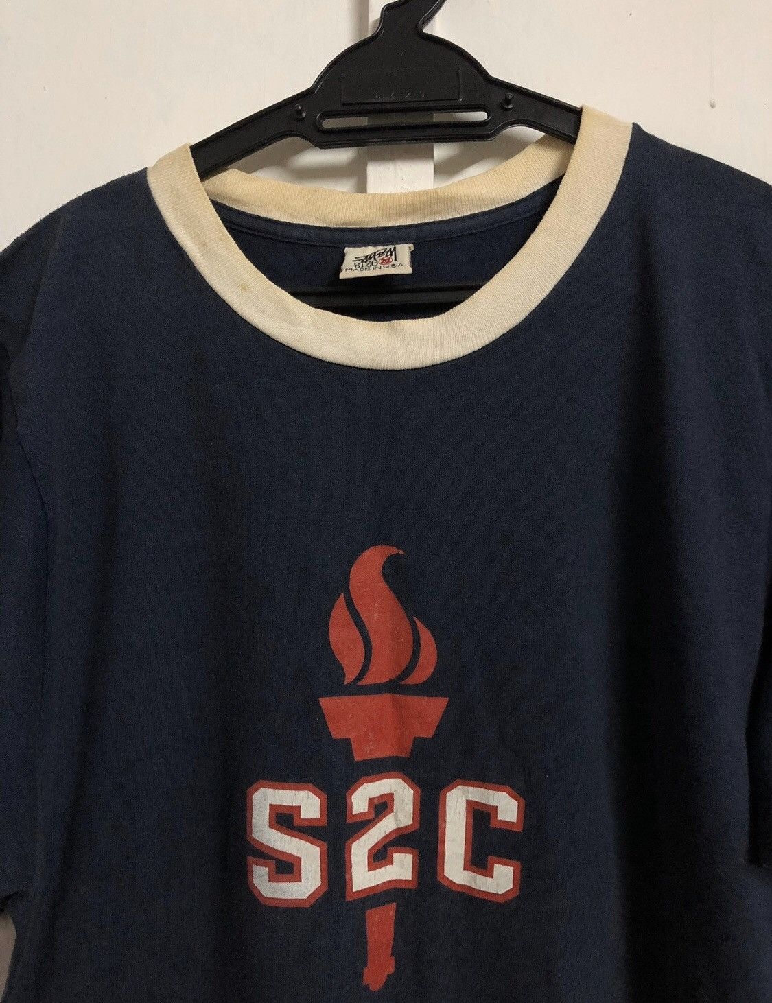 Stussy Rare Vintage STUSSY S2C Olympic Flame Tee Size US M / EU 48-50 / 2 - 2 Thumbnail