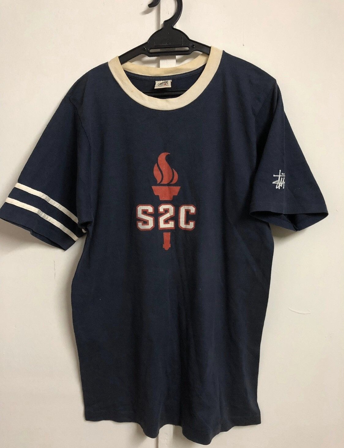Stussy Rare Vintage STUSSY S2C Olympic Flame Tee Size US M / EU 48-50 / 2 - 1 Thumbnail