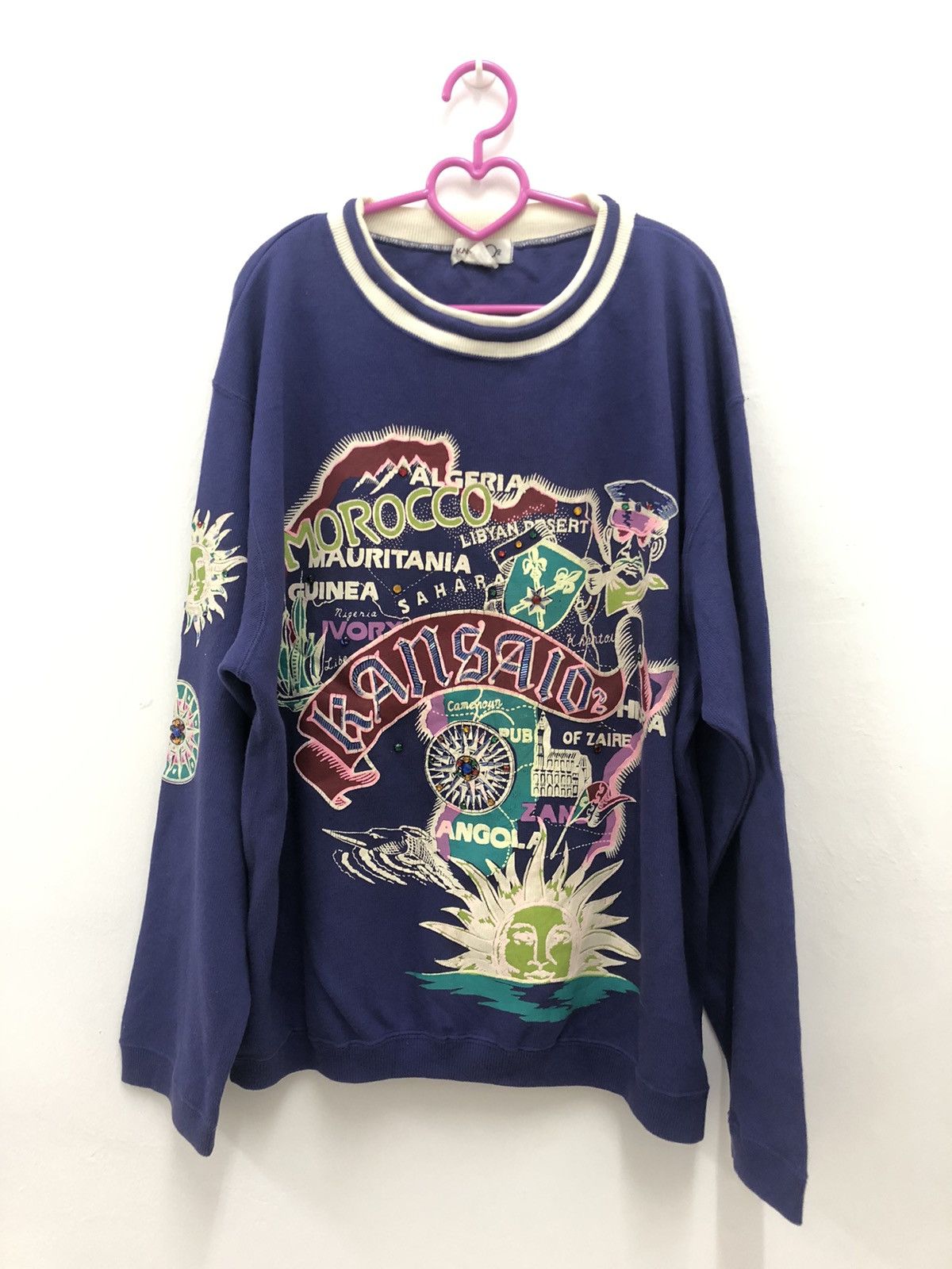 Kansai Yamamoto Rare Vintage KANSAI O2 Maps Pirates Beads Jewel Japan Luxury Size US L / EU 52-54 / 3 - 1 Thumbnail
