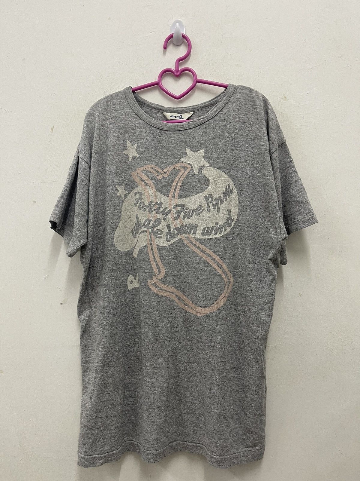 45rpm Rare Vintage 45RPM Whale Down Wind Japan Tee Size US L / EU 52-54 / 3 - 1 Thumbnail