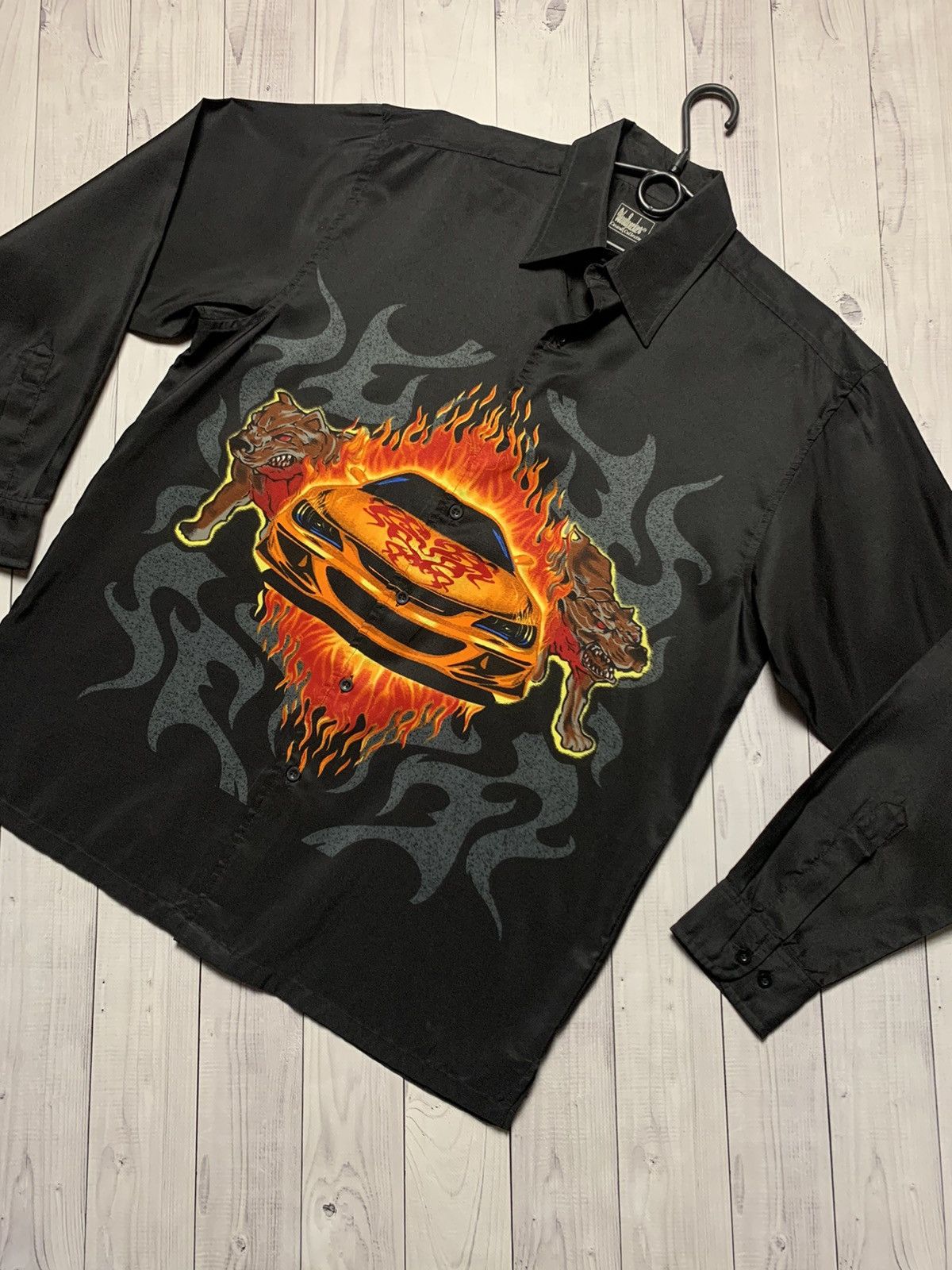 Vintage Vintage shirt Racing car fire dogs rare size L Size US L / EU 52-54 / 3 - 2 Thumbnail