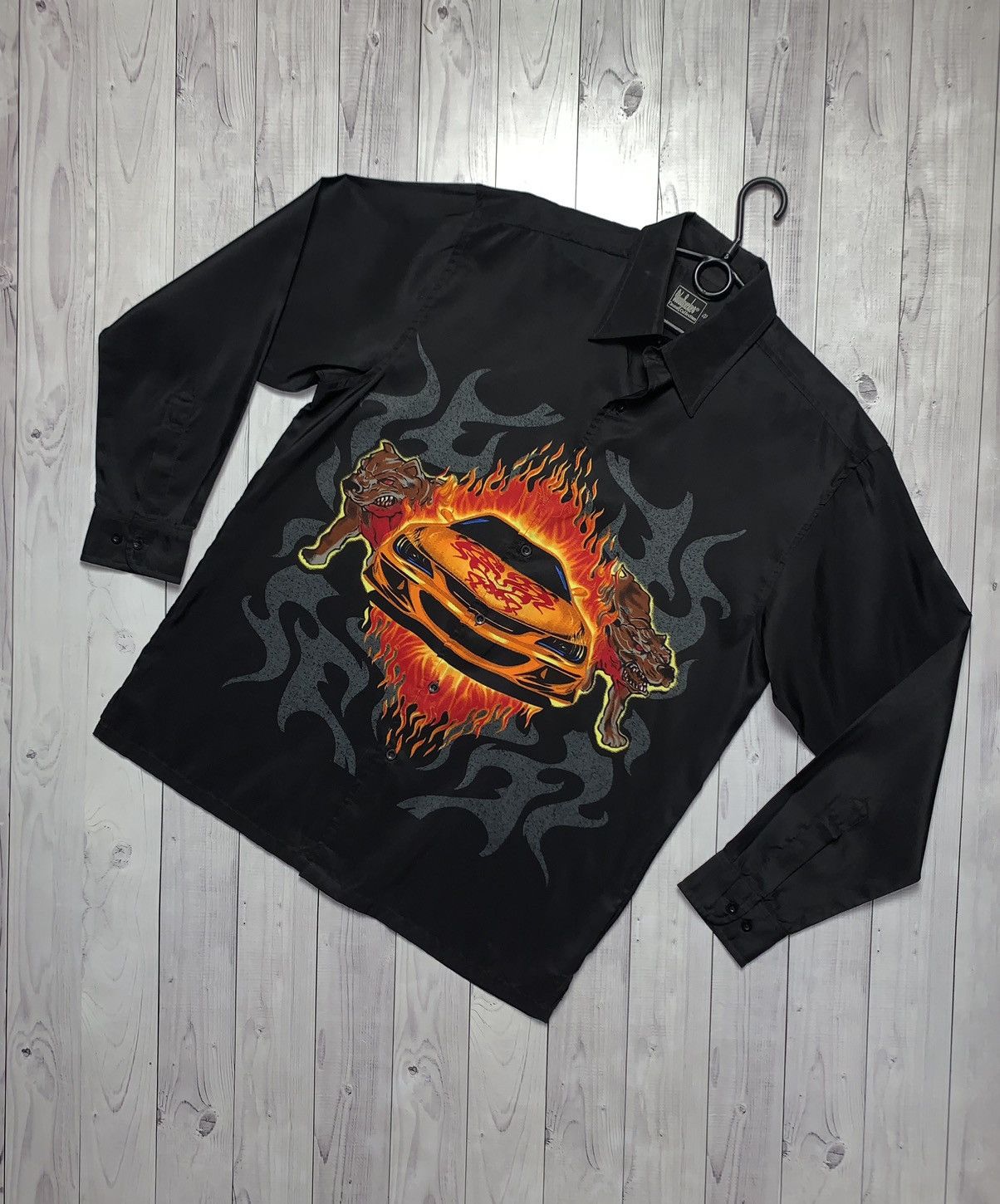 Vintage Vintage shirt Racing car fire dogs rare size L Size US L / EU 52-54 / 3 - 1 Thumbnail