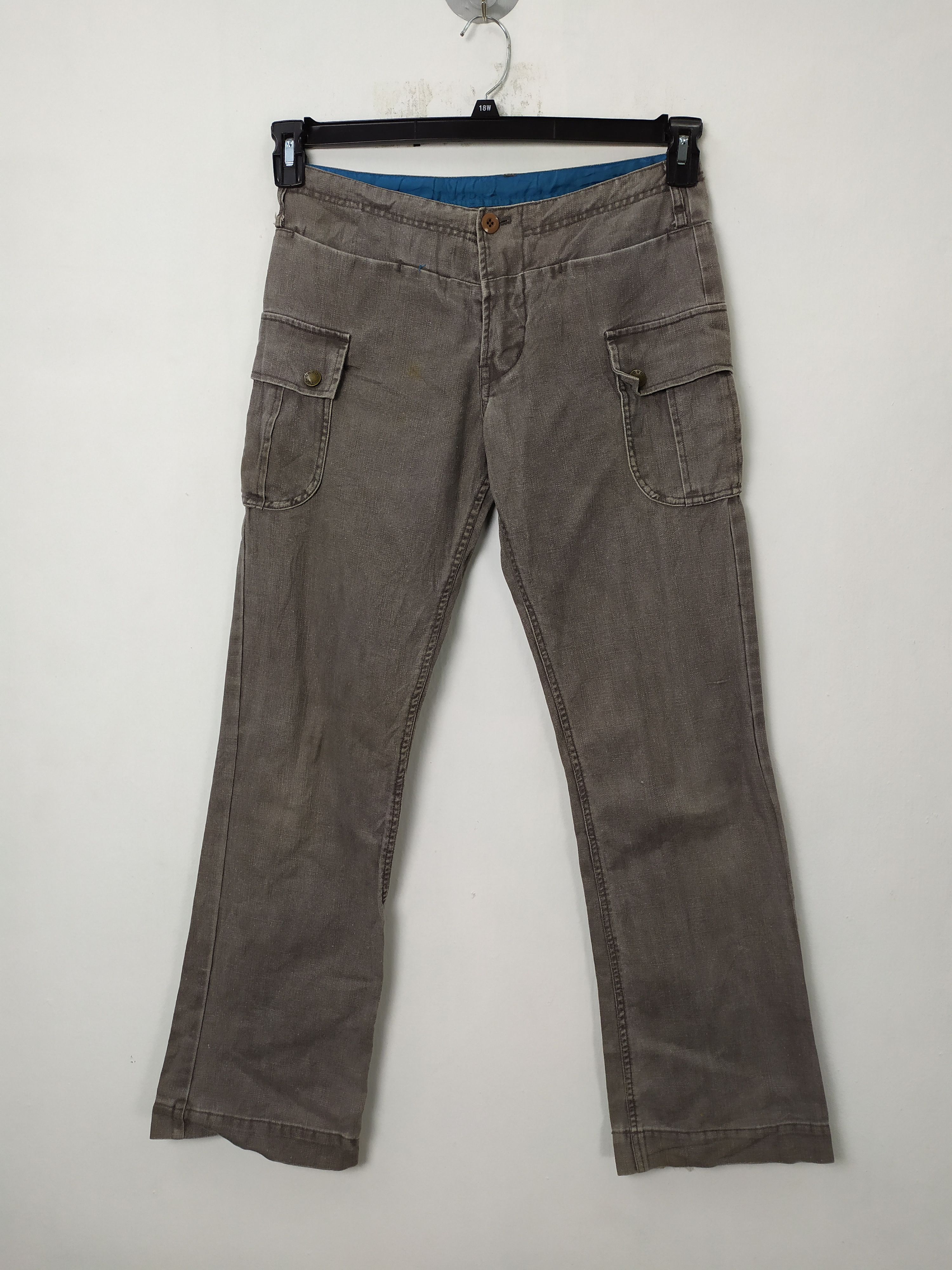 Japanese Brand × Vintage BLANKETY BLANK X FADED CARGO PANTS/TACTICAL PANTS Size US 28 / EU 44 - 1 Thumbnail