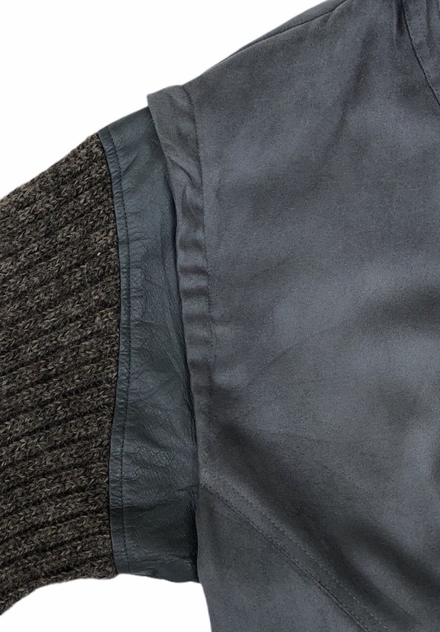 Vintage 90s Dunhill Sport Bombers Jacket Knitted Arms Leather Parts Size US M / EU 48-50 / 2 - 14 Thumbnail