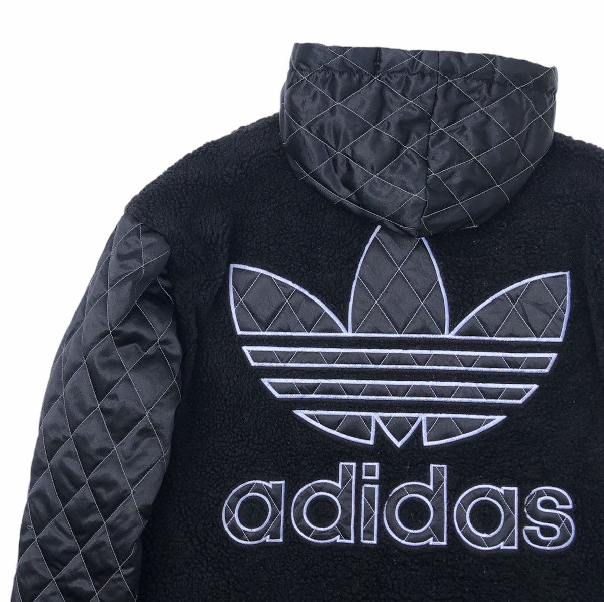 Adidas Vintage 90s Adidas Jacket Fleece Embroidery Big Logo Size US M / EU 48-50 / 2 - 3 Thumbnail