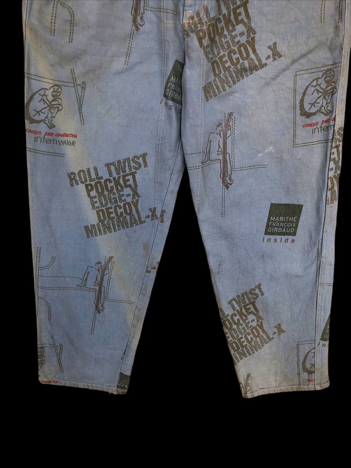 Marithe + Francois Girbaud MFG OVP "Cyberpunk" Super Baggy Big Size Denim Size US 40 / EU 56 - 5 Thumbnail