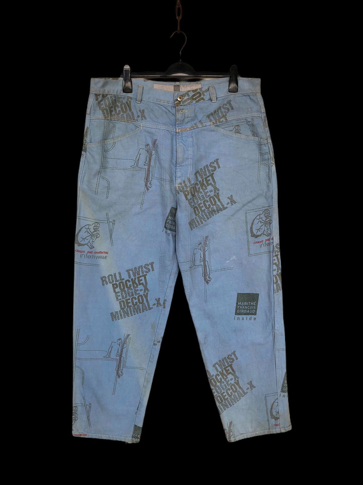 Marithe + Francois Girbaud MFG OVP "Cyberpunk" Super Baggy Big Size Denim Size US 40 / EU 56 - 3 Thumbnail