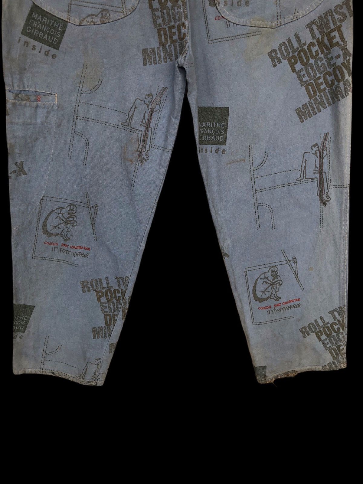 Marithe + Francois Girbaud MFG OVP "Cyberpunk" Super Baggy Big Size Denim Size US 40 / EU 56 - 7 Thumbnail