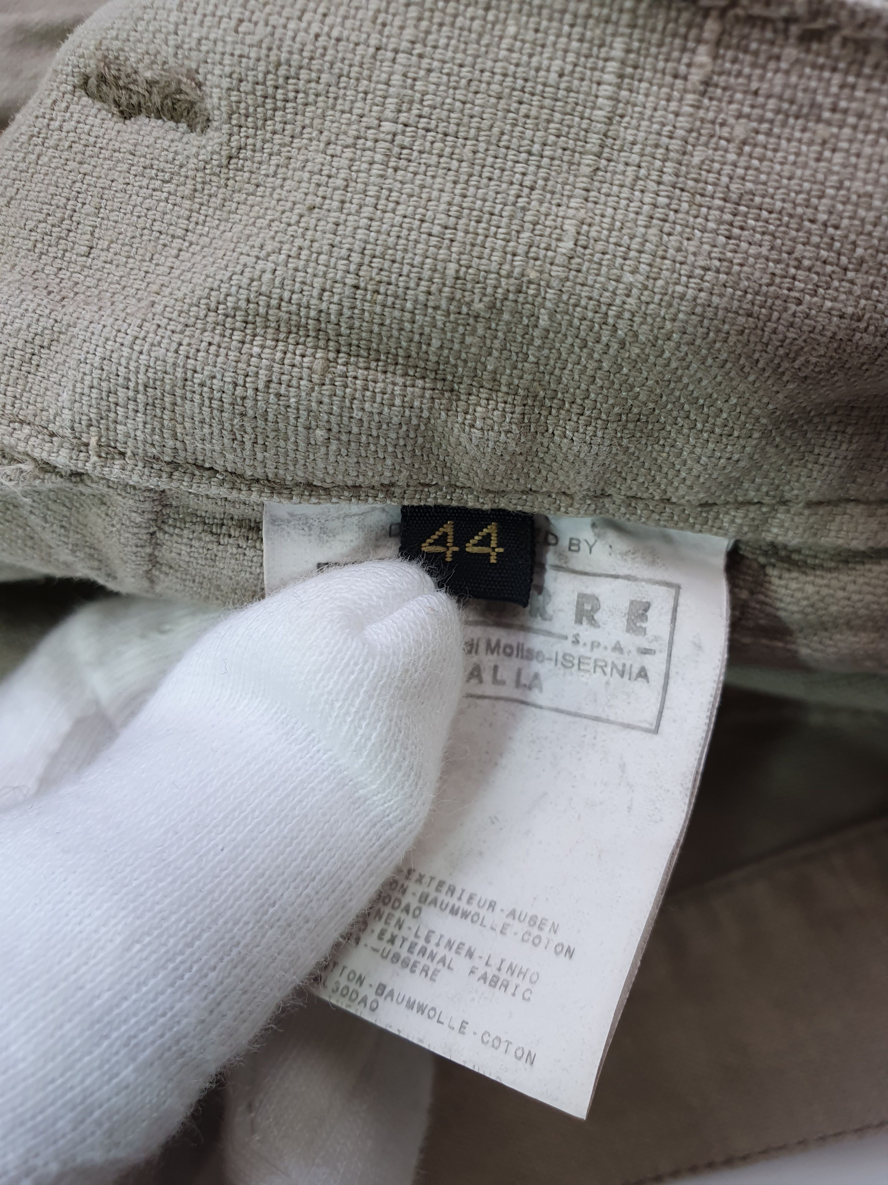 Just Cavalli 2006 Just Cavalli Cargo Gun Pocket Utility Linen Pant Size US 30 / EU 46 - 9 Thumbnail