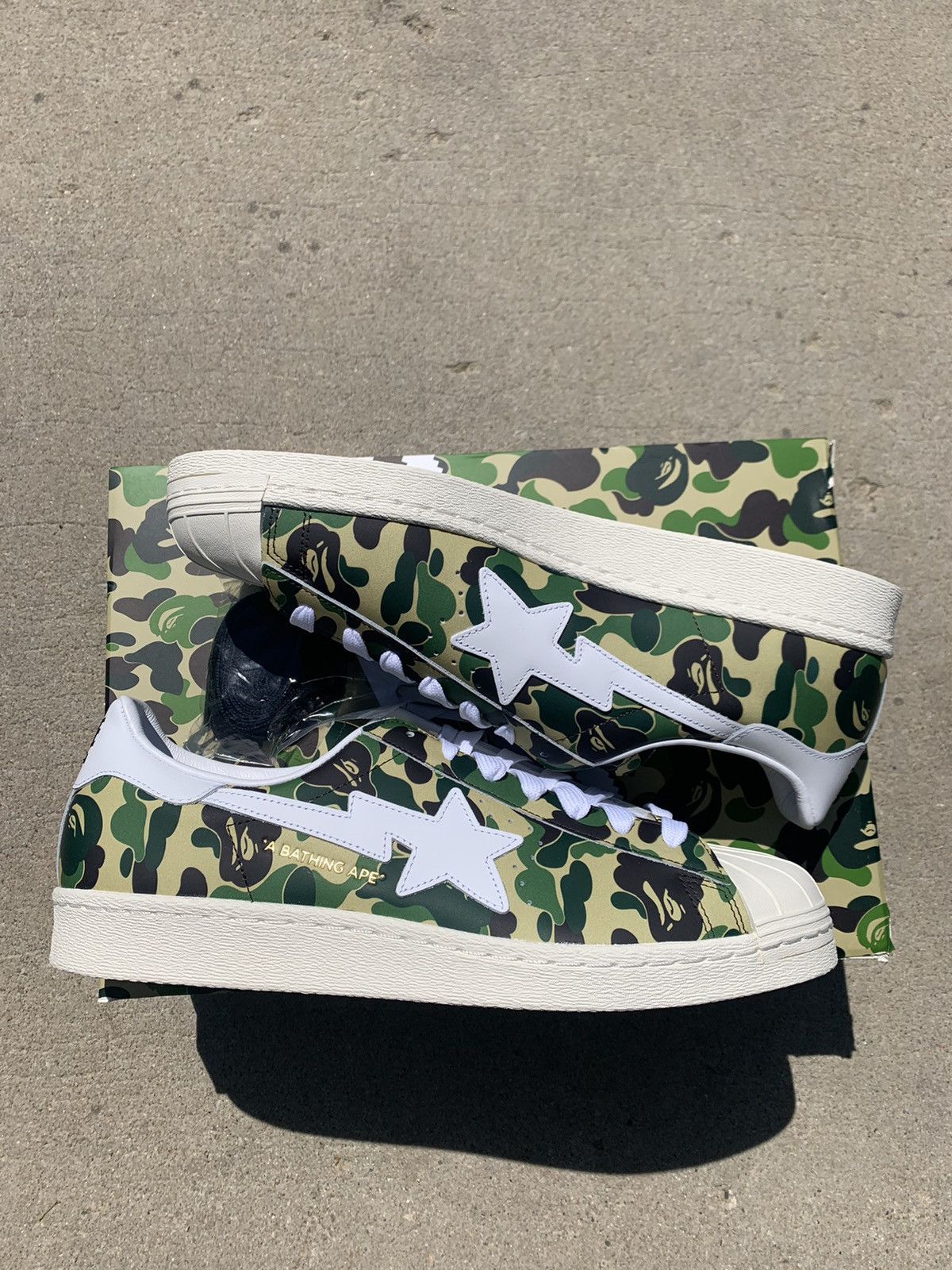 BAPE x Adidas Superstar 80s 'ABC Camo'