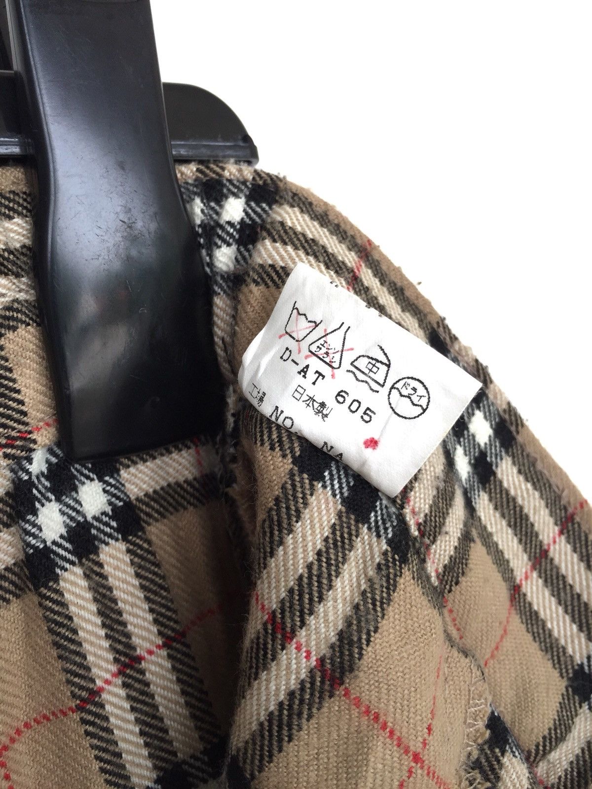Handmade 🇯🇵 Made Nova Check Burberry Like Gabardine 🎈Pants Size US 26 / EU 42 - 11 Thumbnail