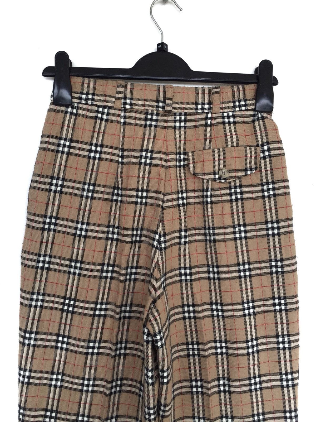 Handmade 🇯🇵 Made Nova Check Burberry Like Gabardine 🎈Pants Size US 26 / EU 42 - 8 Thumbnail