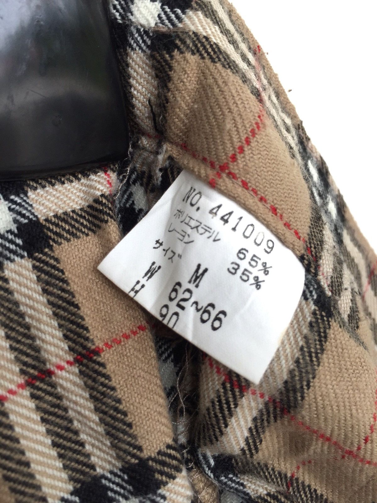 Handmade 🇯🇵 Made Nova Check Burberry Like Gabardine 🎈Pants Size US 26 / EU 42 - 10 Thumbnail