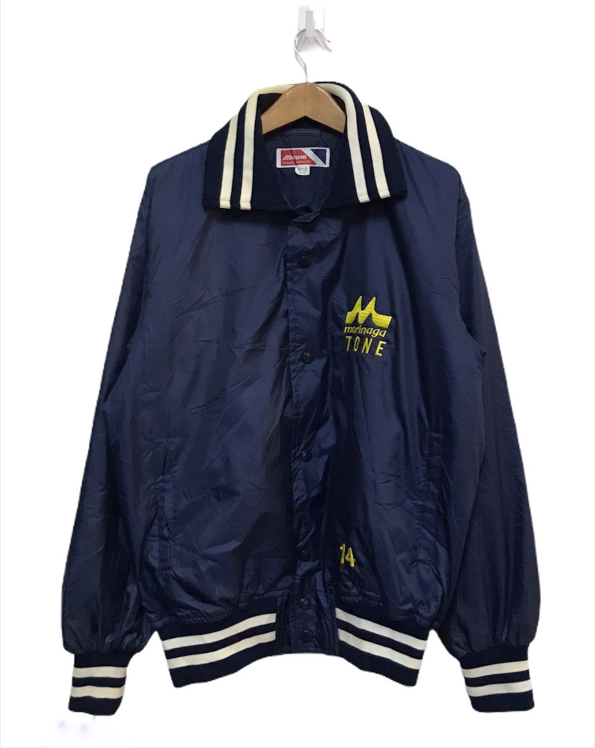 Japanese Brand × Mizuno × Vintage Pickup !! Mizuno varsity jacket Size US L / EU 52-54 / 3 - 3 Thumbnail