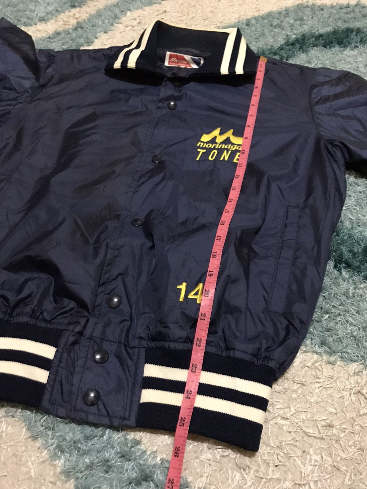 Japanese Brand × Mizuno × Vintage Pickup !! Mizuno varsity jacket Size US L / EU 52-54 / 3 - 7 Thumbnail