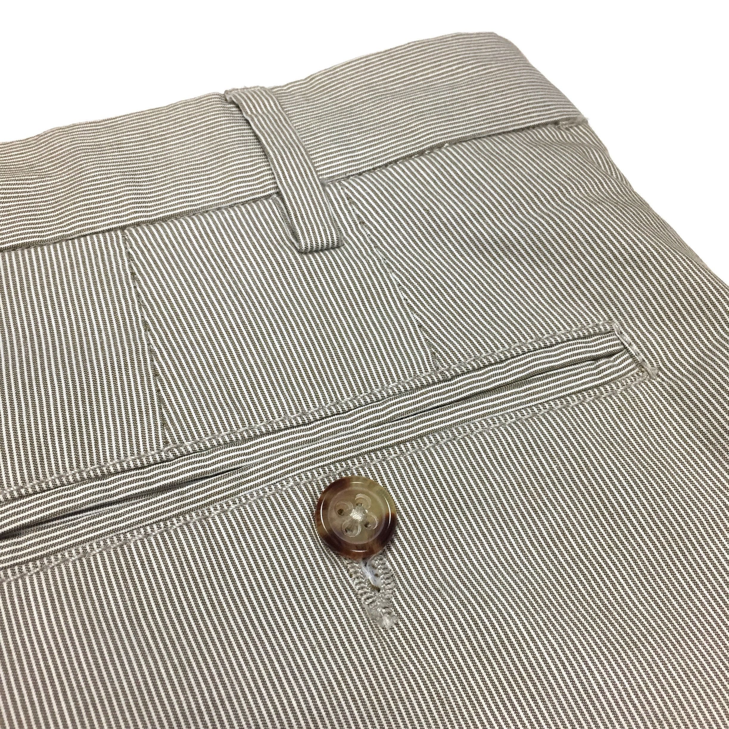 Zanella Brown & White Striped Pants NWT Size US 32 / EU 48 - 12 Thumbnail