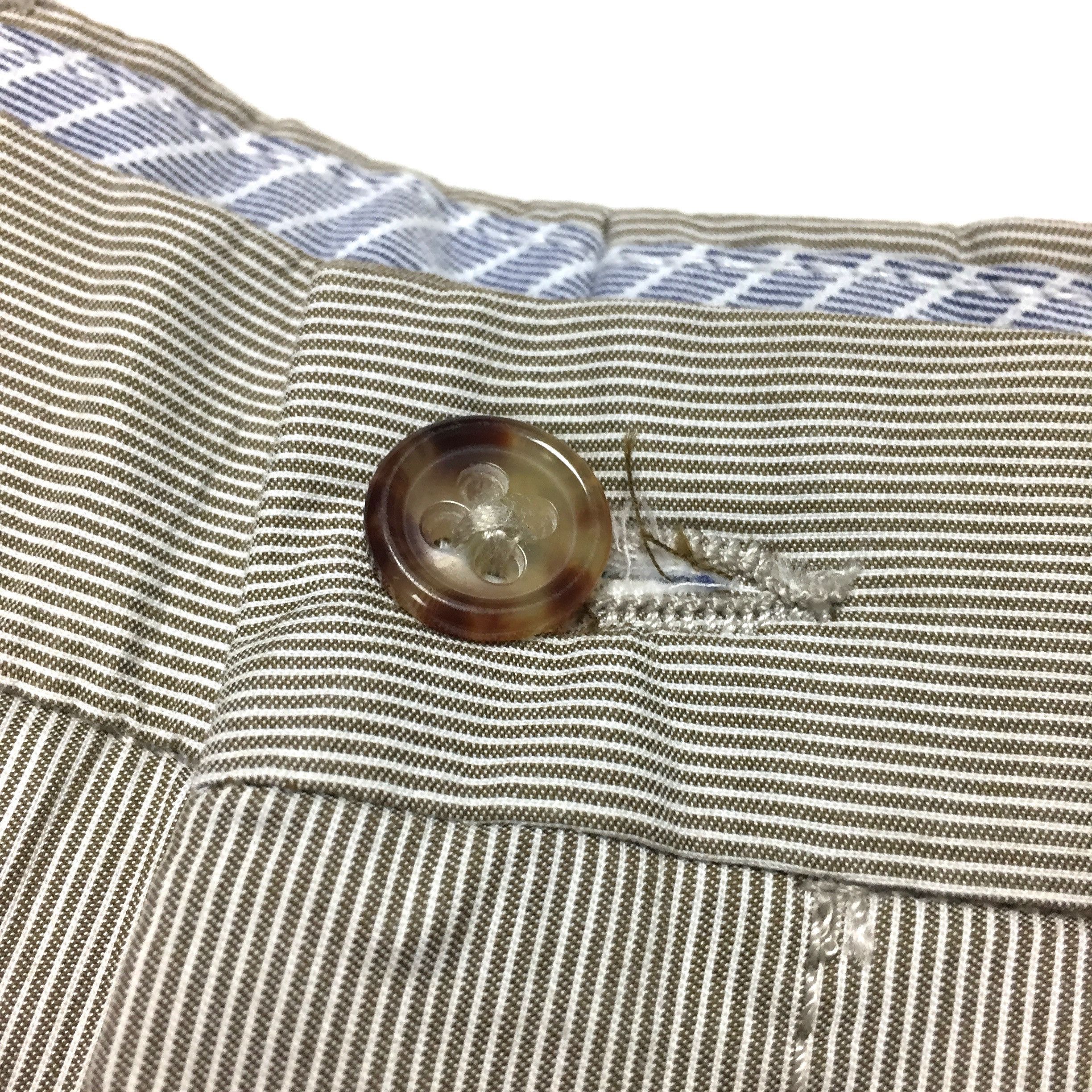 Zanella Brown & White Striped Pants NWT Size US 32 / EU 48 - 8 Thumbnail