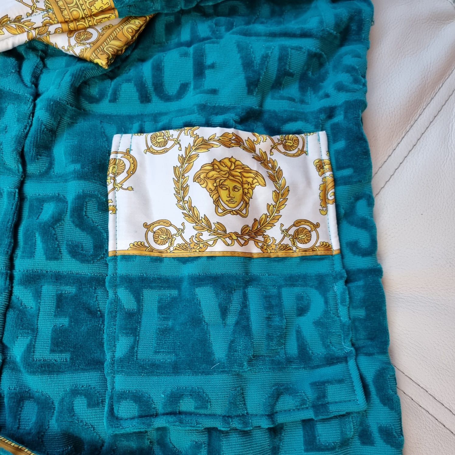 Versace Versace Barocco Print Blue Bathrobe New Size US S / EU 44-46 / 1 - 3 Thumbnail