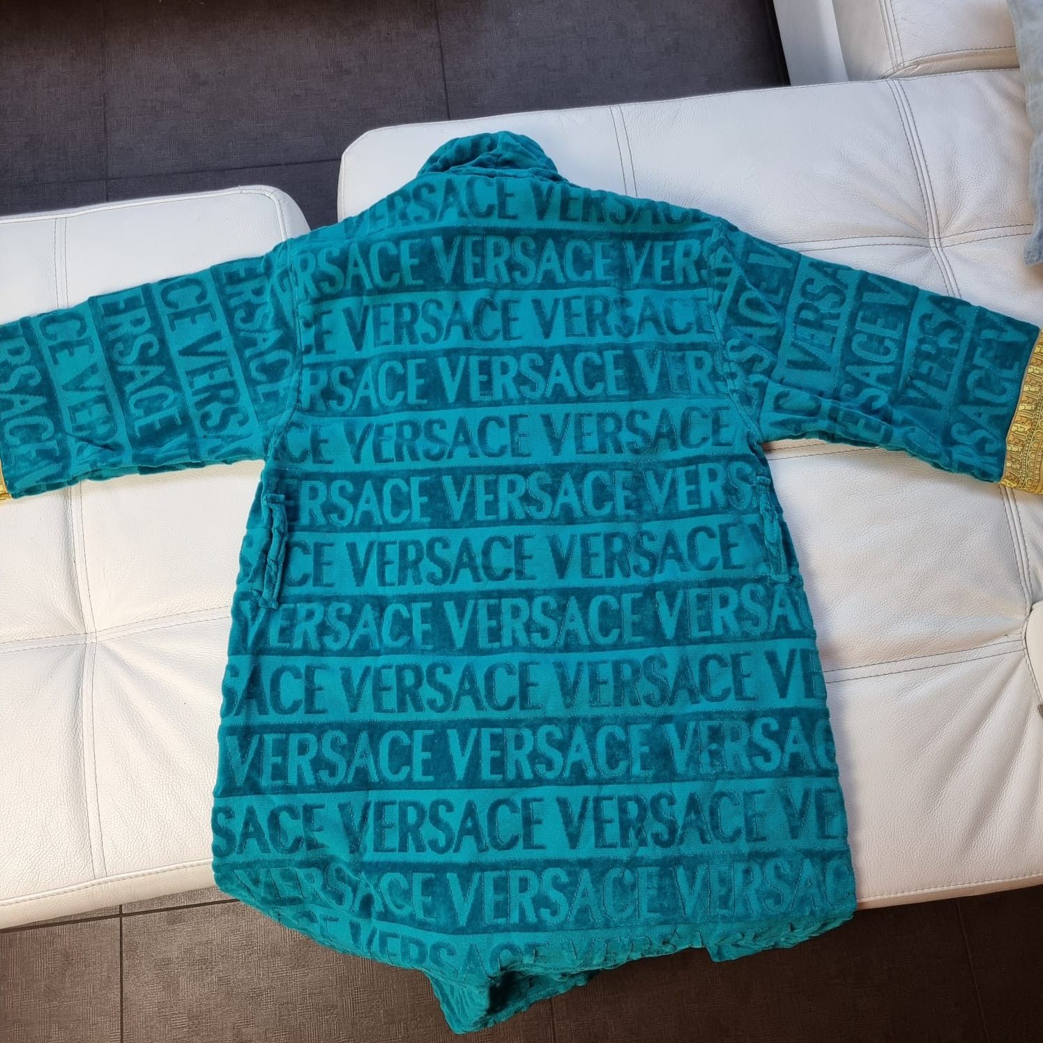 Versace Versace Barocco Print Blue Bathrobe New Size US S / EU 44-46 / 1 - 5 Thumbnail