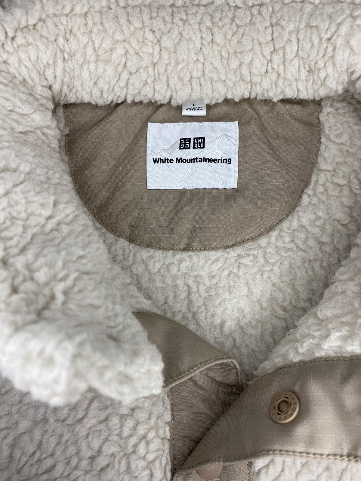 White Mountaineering White Mountaineering Uniqlo Deep Pile Fleece Pullover Jacket Size US L / EU 52-54 / 3 - 8 Thumbnail