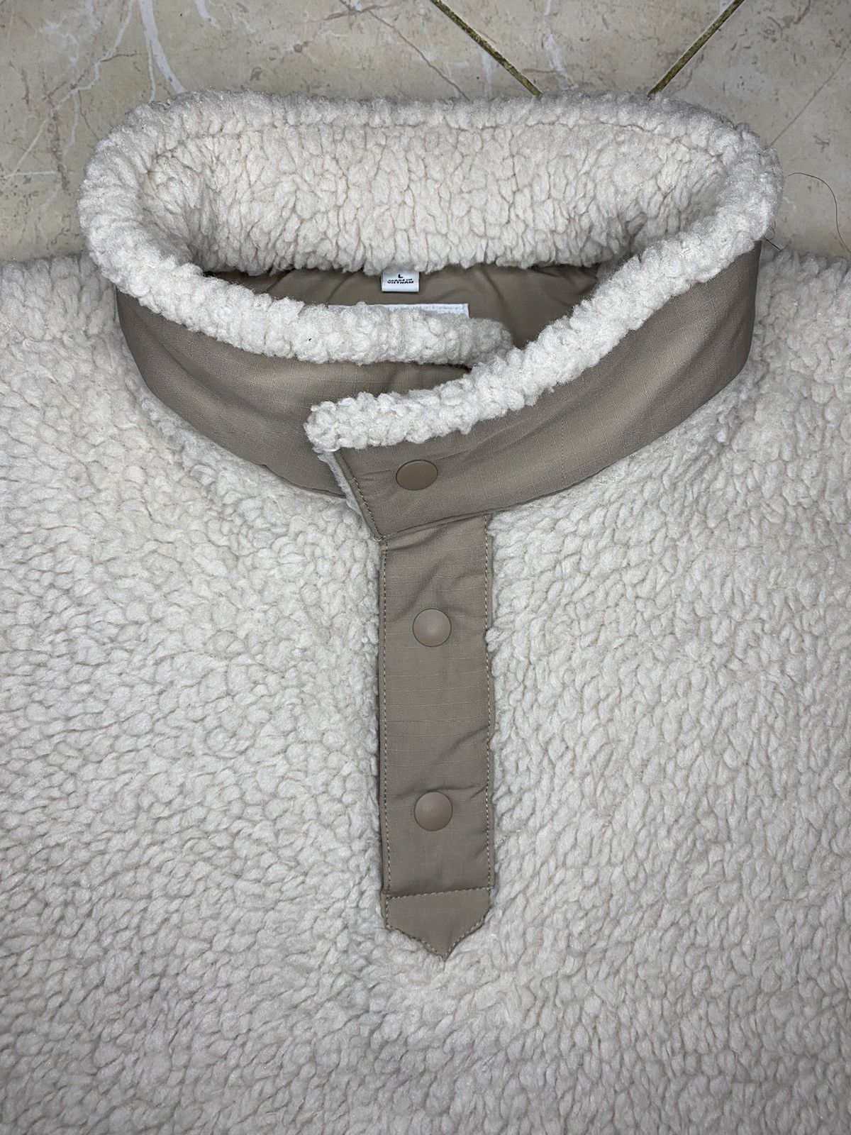 White Mountaineering White Mountaineering Uniqlo Deep Pile Fleece Pullover Jacket Size US L / EU 52-54 / 3 - 7 Thumbnail