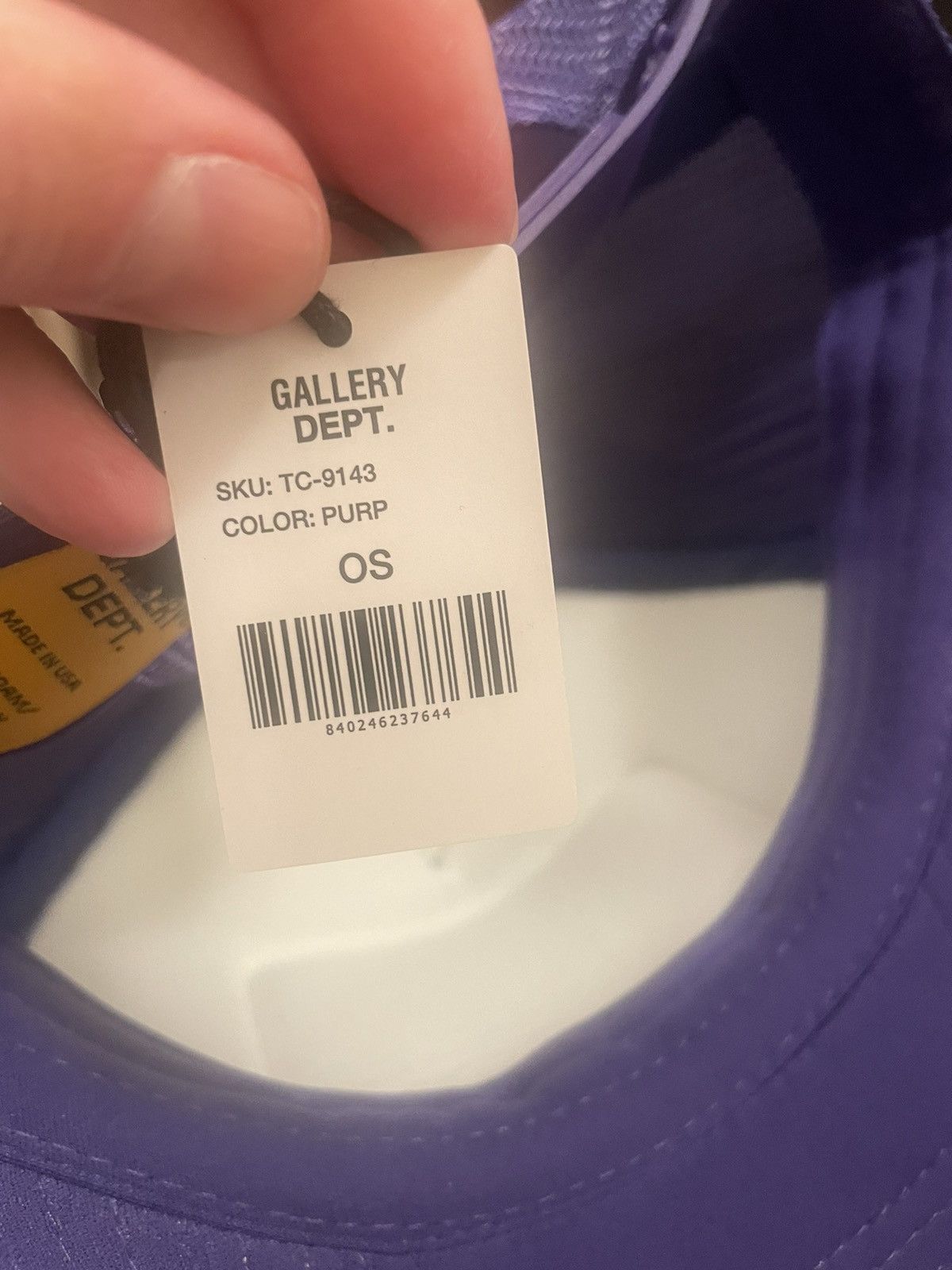Gallery Dept. Gallery dept souvenir logo trucker purple Size ONE SIZE - 3 Thumbnail
