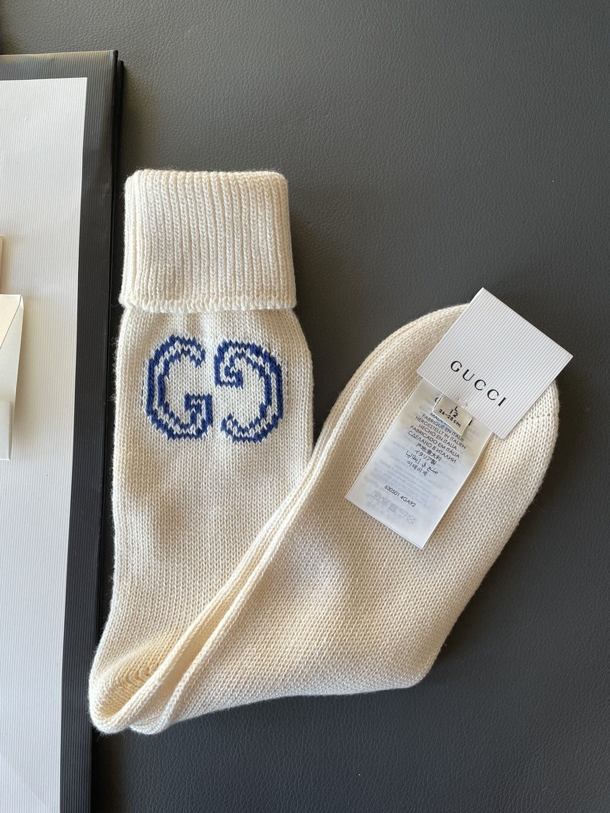 Gucci Iconic Limited Edition Rare Brand New GG Logo Socks Size ONE SIZE - 2 Thumbnail