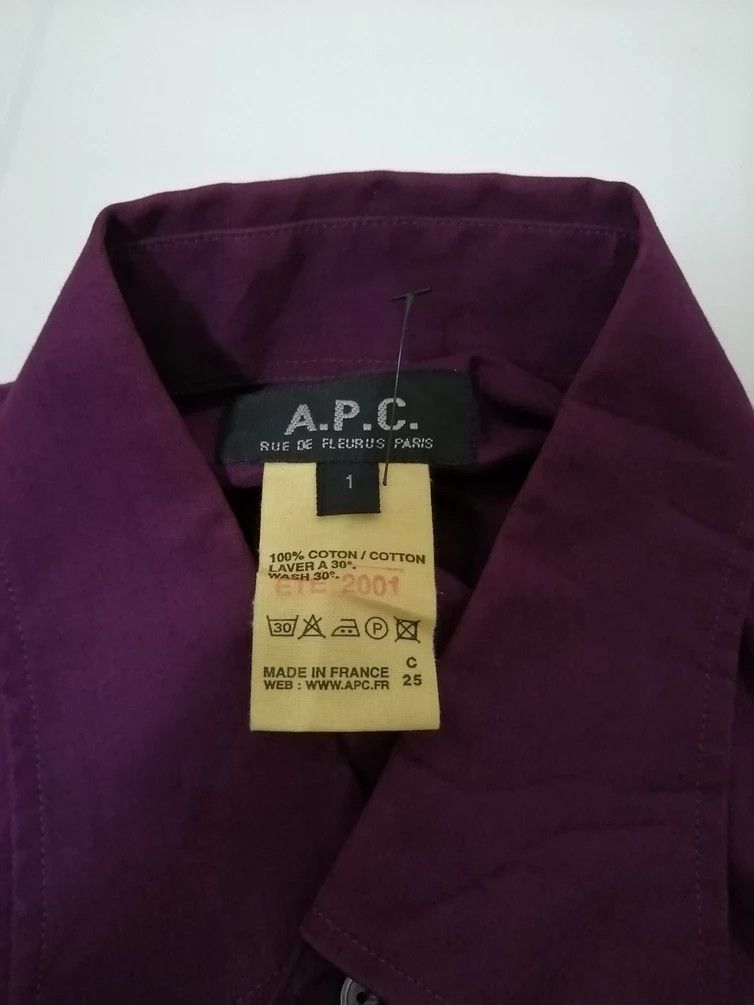 A.P.C. A.P.C Short Sleeve Shirt Made In France Size US S / EU 44-46 / 1 - 3 Thumbnail