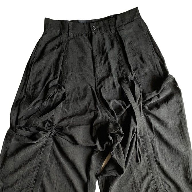 Yohji Yamamoto Regulation Yohji Yamamoto Cupro Tencel Pants Size 30" / US 8 / IT 44 - 2 Thumbnail