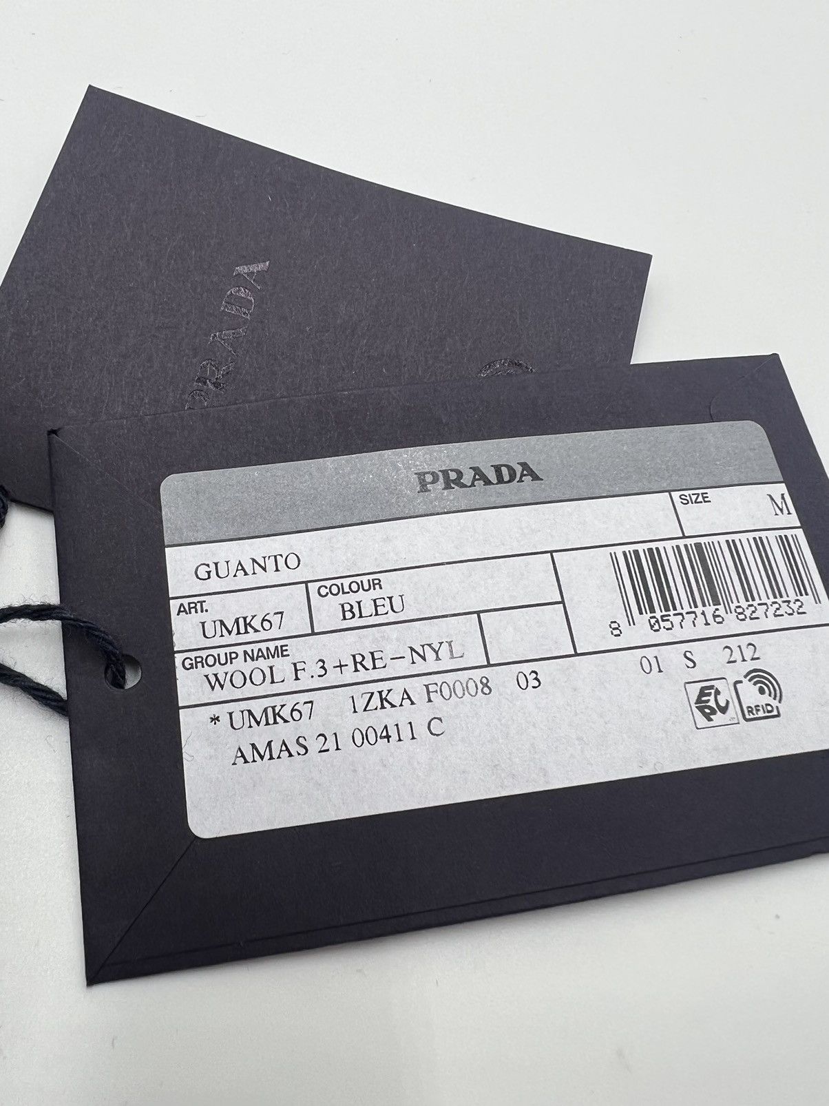 Prada Prada Logo Pocket Knitted Gloves Size ONE SIZE - 6 Thumbnail