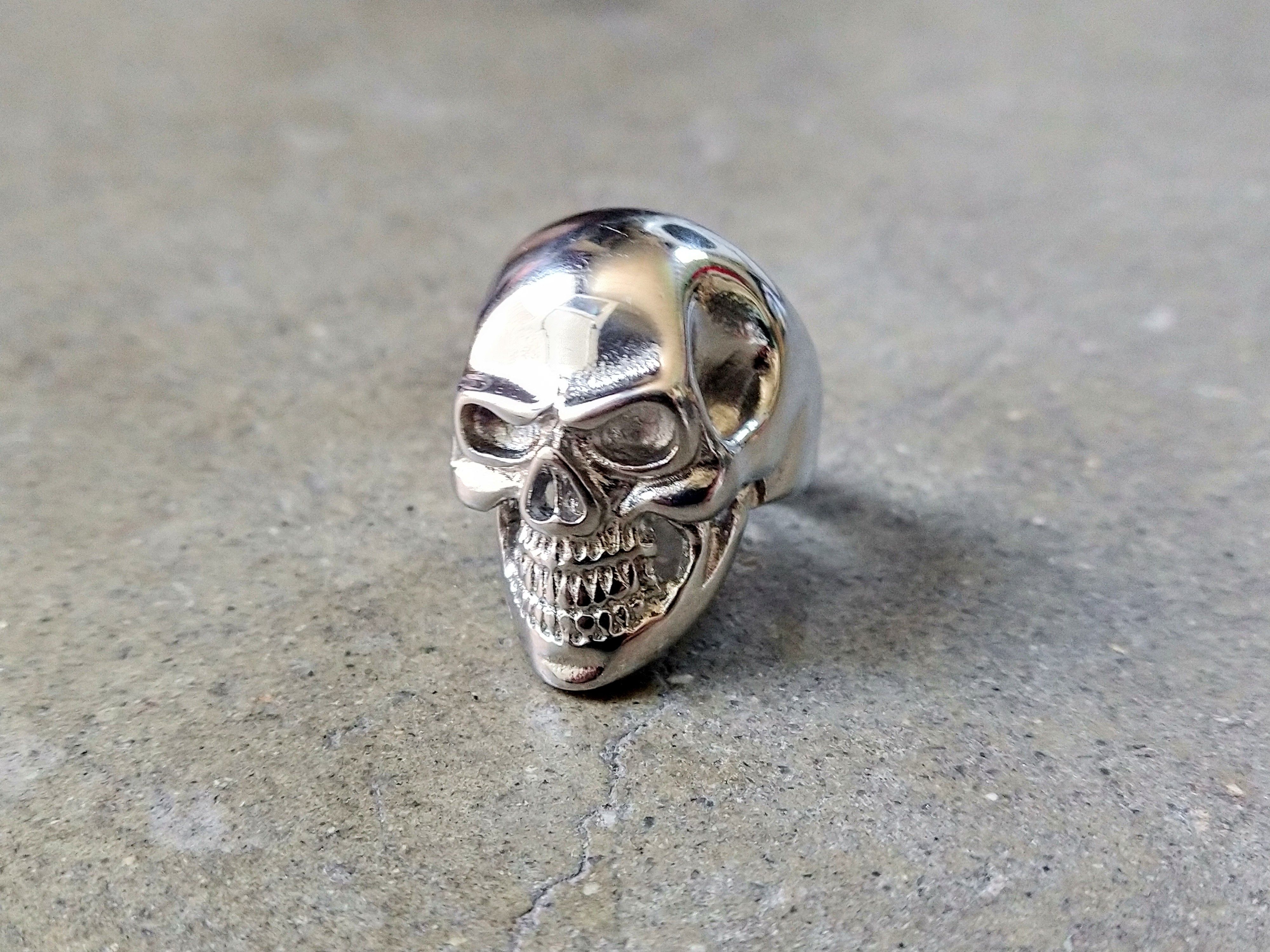 Jewelry Skull Ring 316L Stainless Steel Size 10 Biker Punk 19.6g Size ONE SIZE - 1 Thumbnail