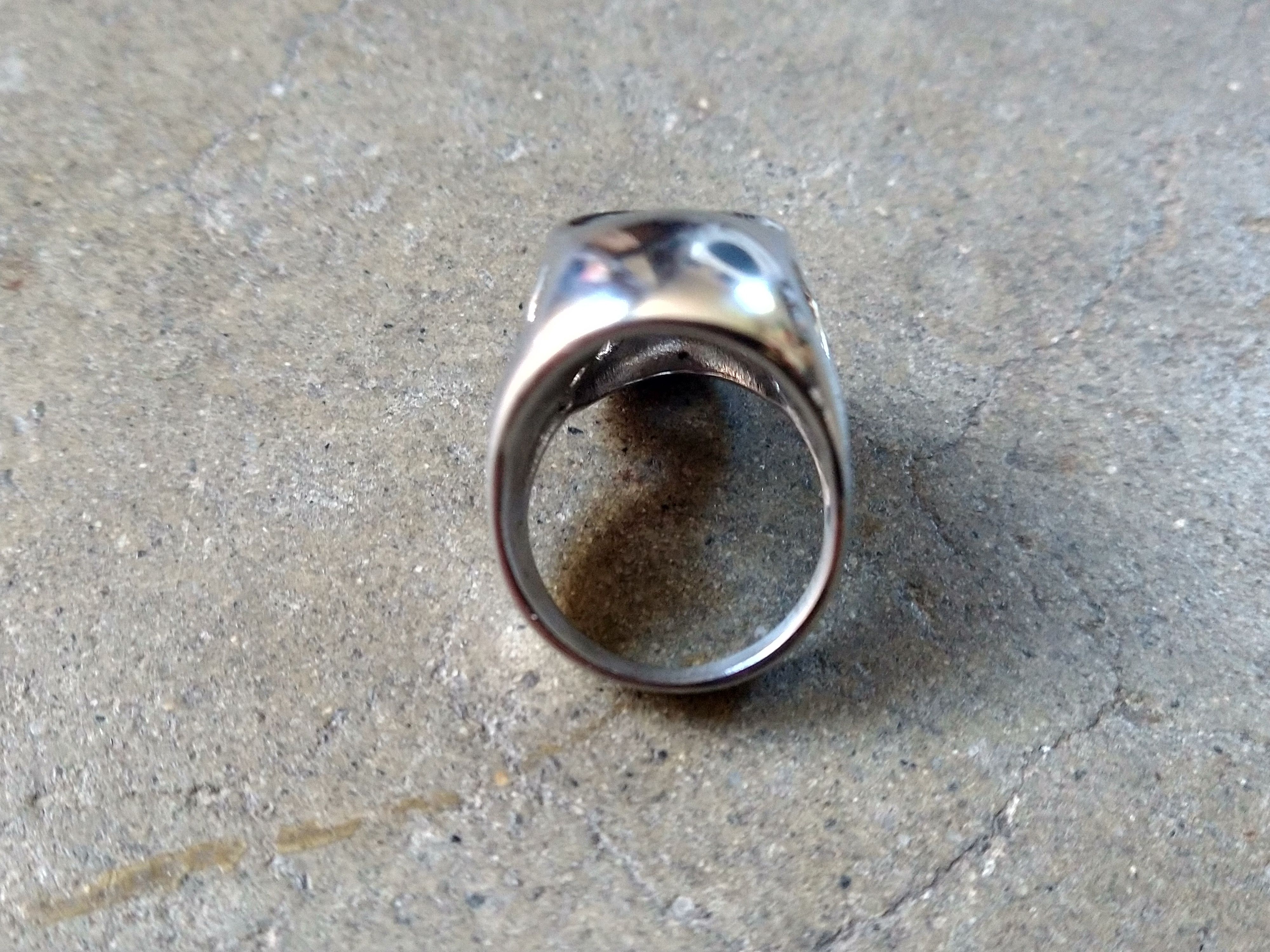 Jewelry Skull Ring 316L Stainless Steel Size 10 Biker Punk 19.6g Size ONE SIZE - 6 Thumbnail