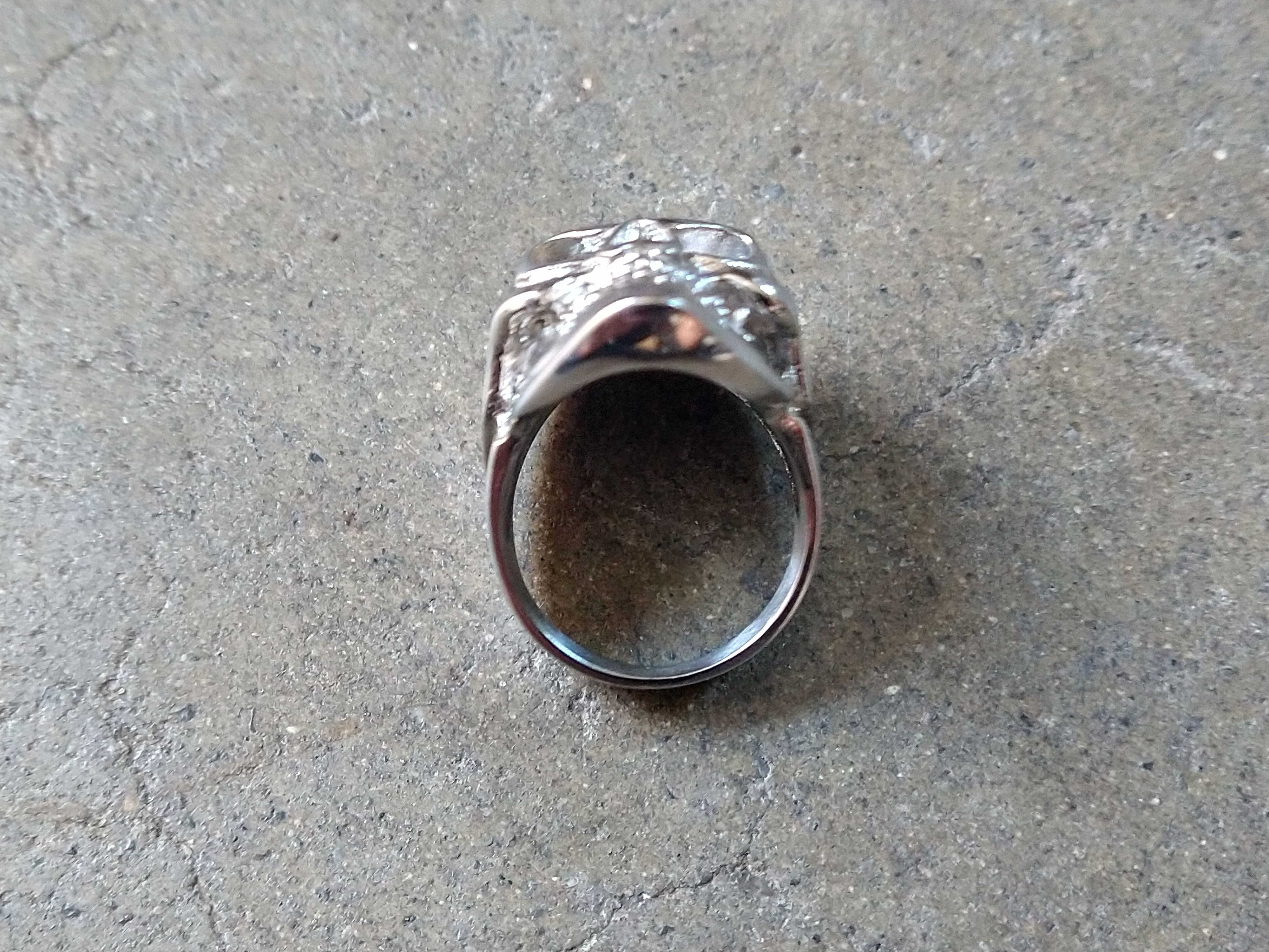 Jewelry Skull Ring 316L Stainless Steel Size 10 Biker Punk 19.6g Size ONE SIZE - 7 Thumbnail