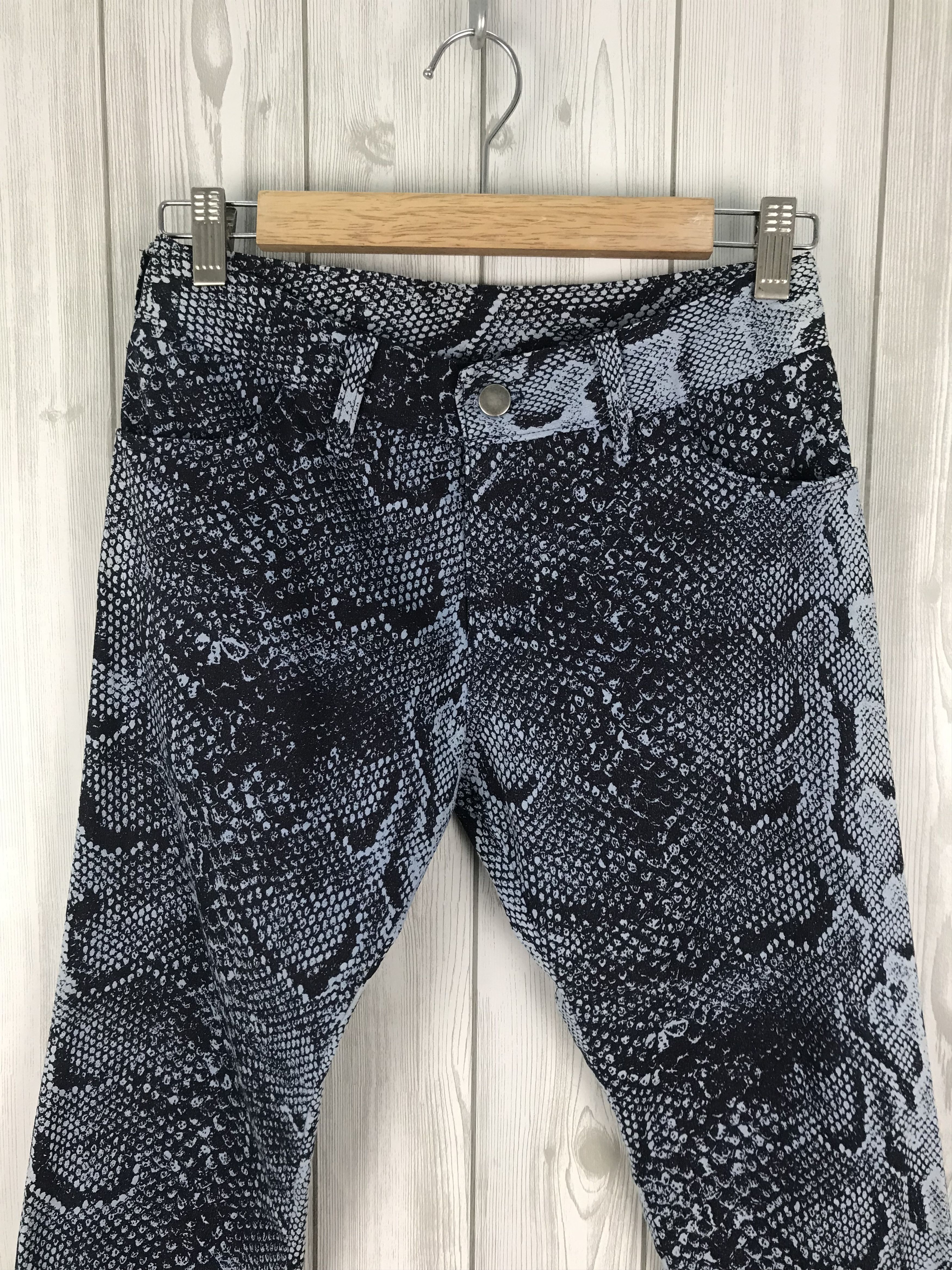 Vintage MODZARD LONDON All Over Print Snake Stretchable Jeans Size US 28 / EU 44 - 3 Thumbnail