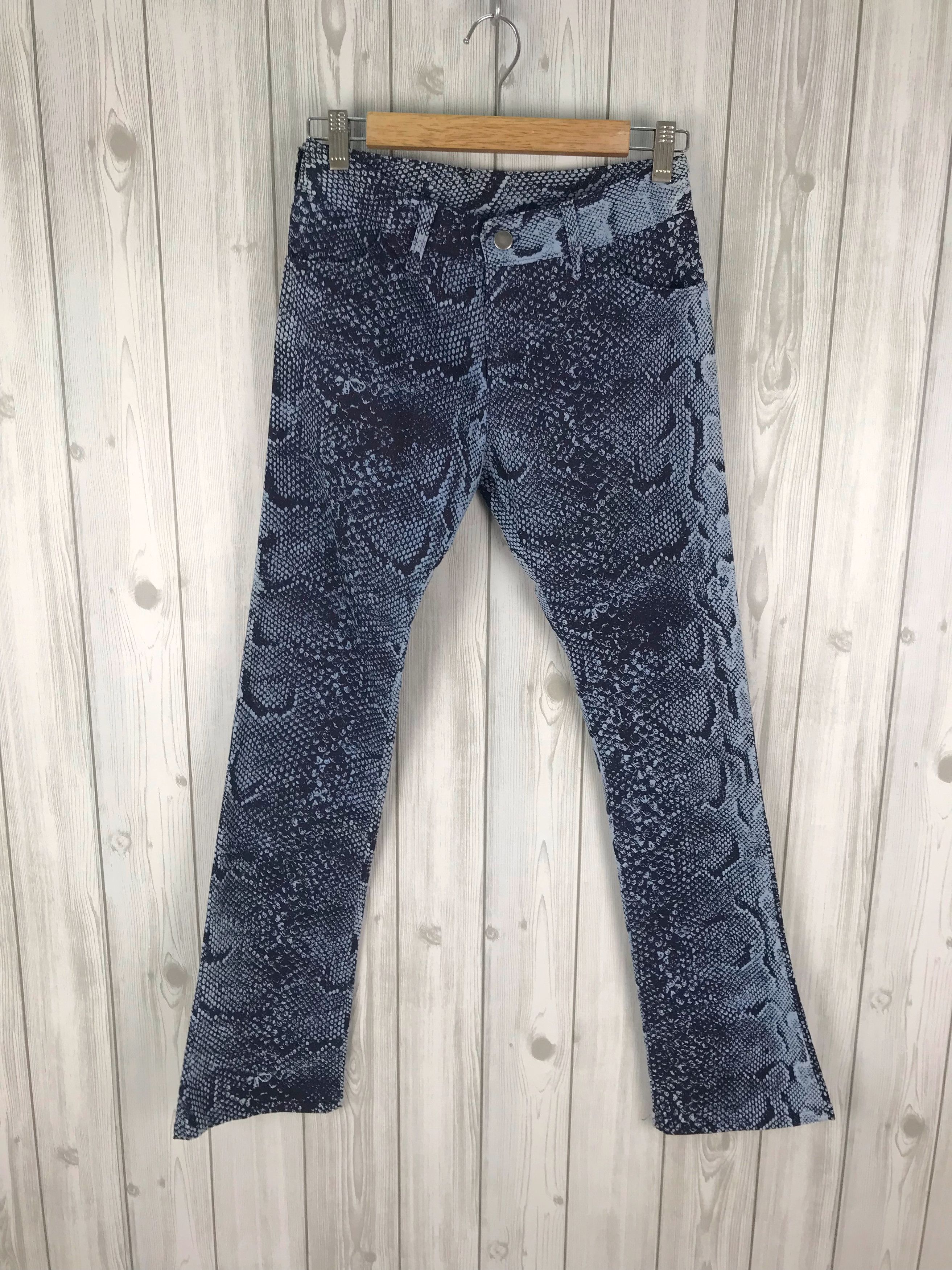 Vintage MODZARD LONDON All Over Print Snake Stretchable Jeans Size US 28 / EU 44 - 2 Thumbnail