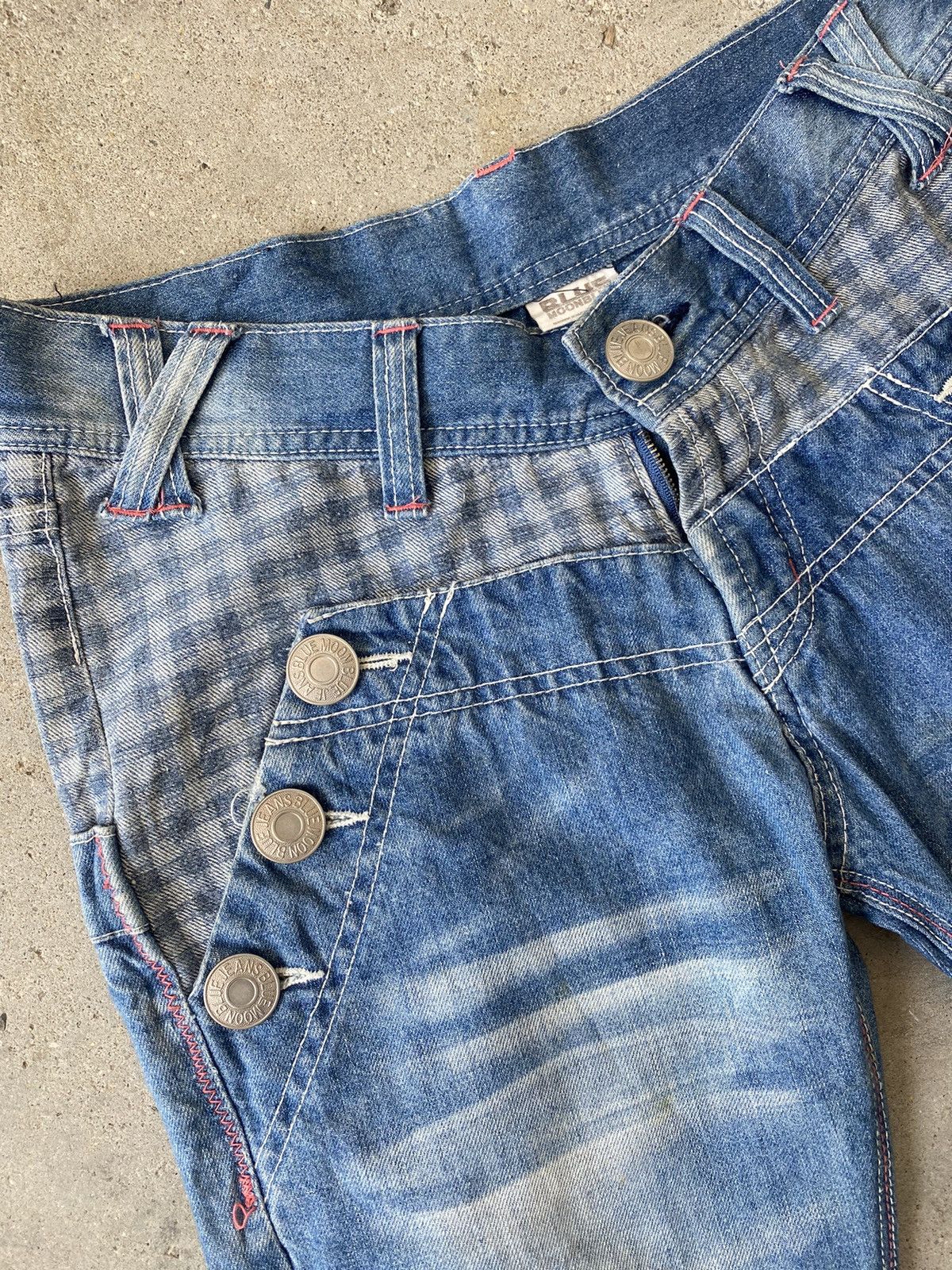 Japanese Brand 🔥 Look Like Hysteric Glamour 🔥 Blue Moon Blue Jeans Size 32" / US 10 / IT 46 - 7 Thumbnail