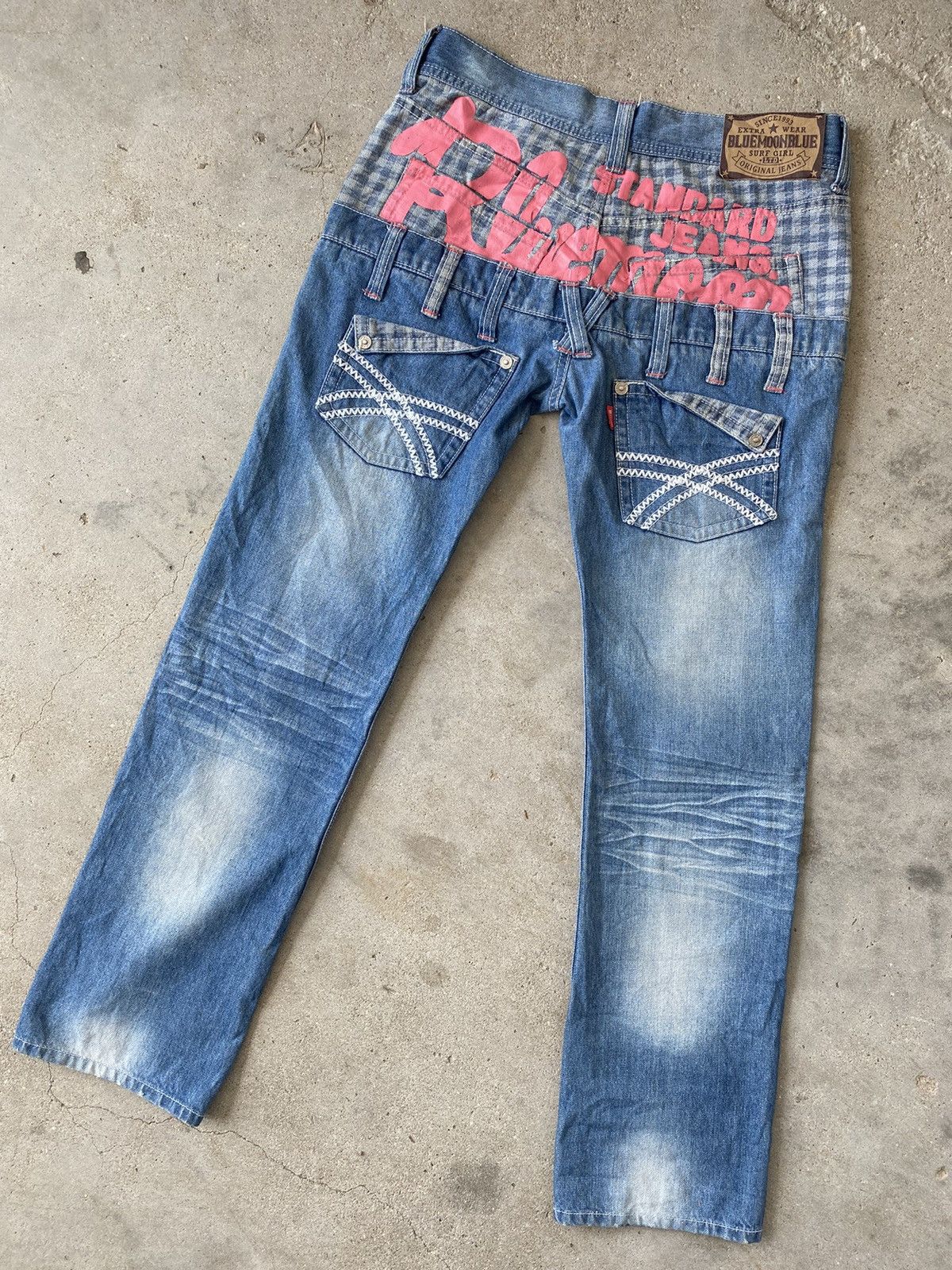 Japanese Brand 🔥 Look Like Hysteric Glamour 🔥 Blue Moon Blue Jeans Size 32" / US 10 / IT 46 - 5 Thumbnail
