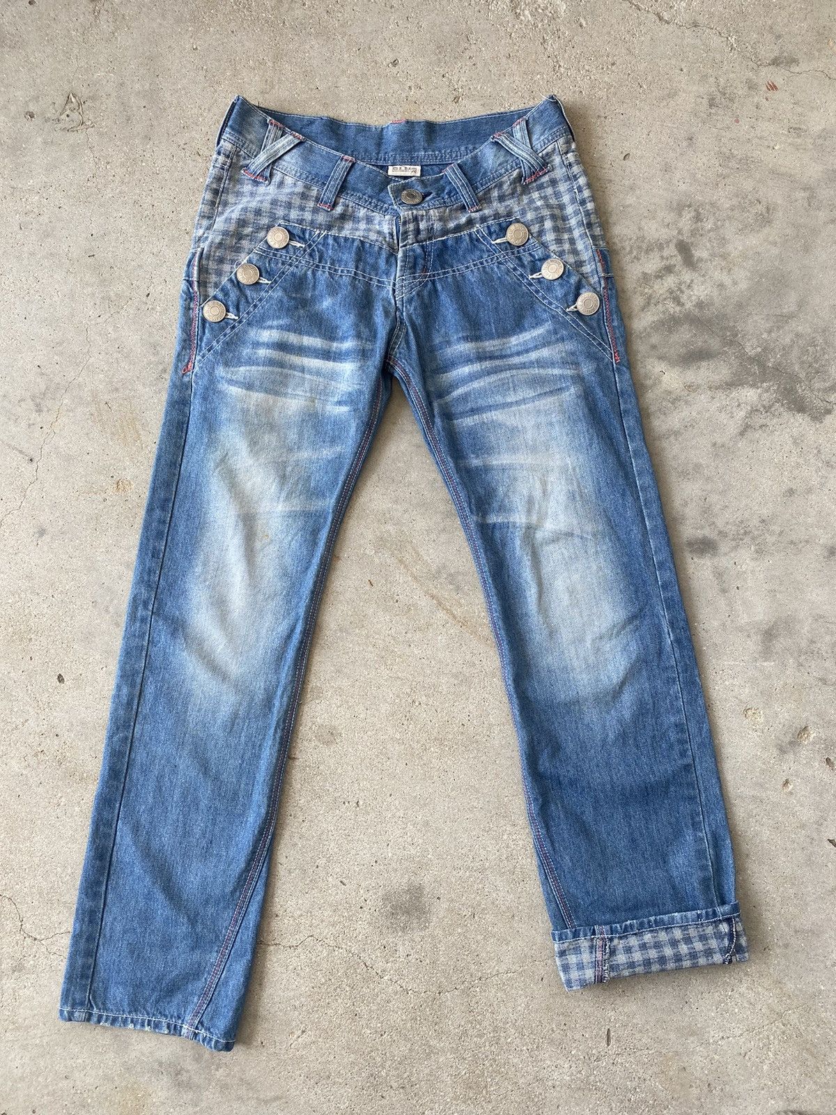 Japanese Brand 🔥 Look Like Hysteric Glamour 🔥 Blue Moon Blue Jeans Size 32" / US 10 / IT 46 - 6 Thumbnail