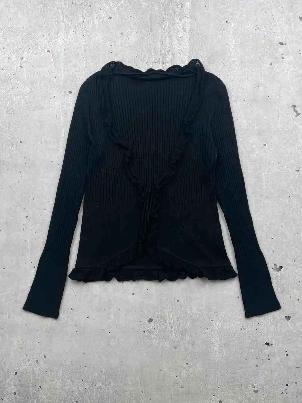Japanese Brand × Seditionaries × Vintage Vintage V-Neck Striped Long Sleeve Size M / US 6-8 / IT 42-44 - 1 Thumbnail