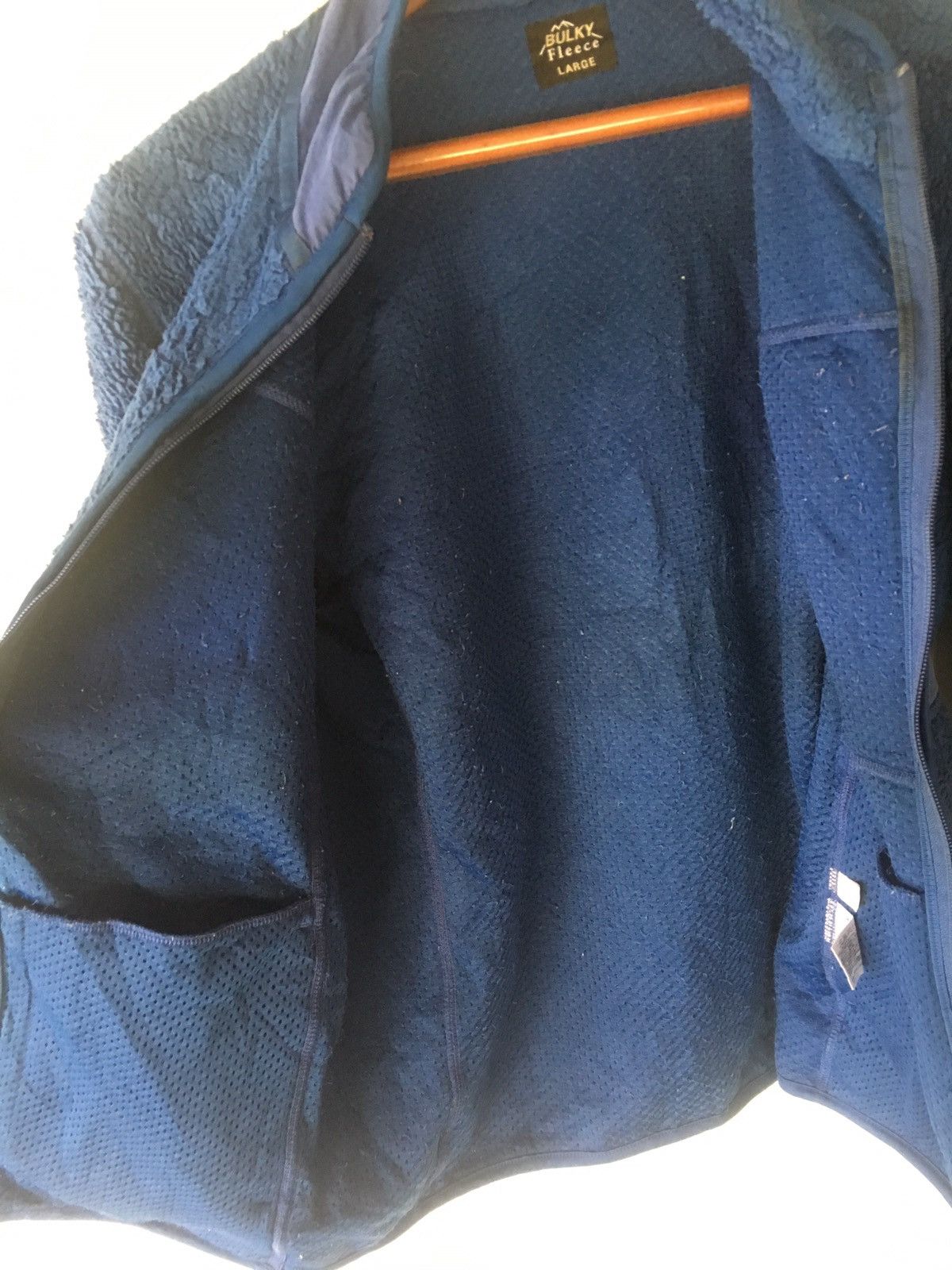 Japanese Brand BULKY BLUE SIZE L FLEECE JACKET Size US L / EU 52-54 / 3 - 7 Thumbnail
