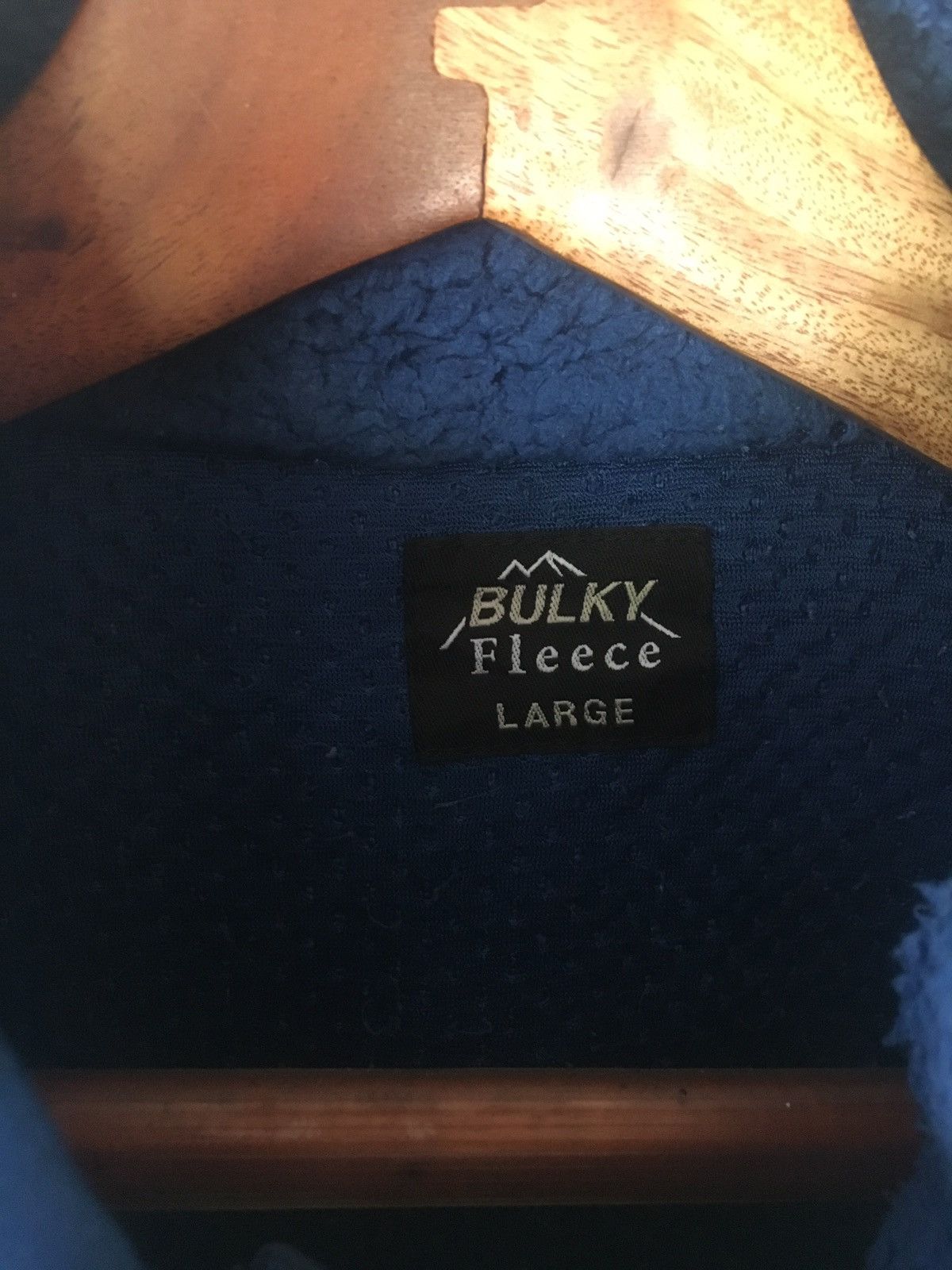 Japanese Brand BULKY BLUE SIZE L FLEECE JACKET Size US L / EU 52-54 / 3 - 4 Thumbnail